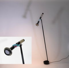 Post Modern Black Grip Floor Lamp By Achille Castiglioni For Flos, Italy 1980s