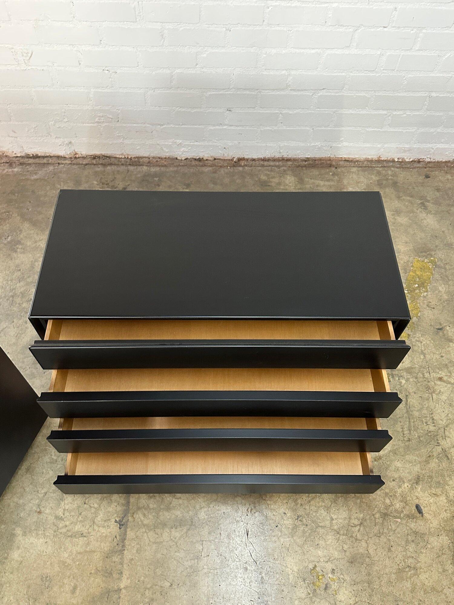 Post Modern Black Lacquered Compact Dresser- sold separately For Sale 1