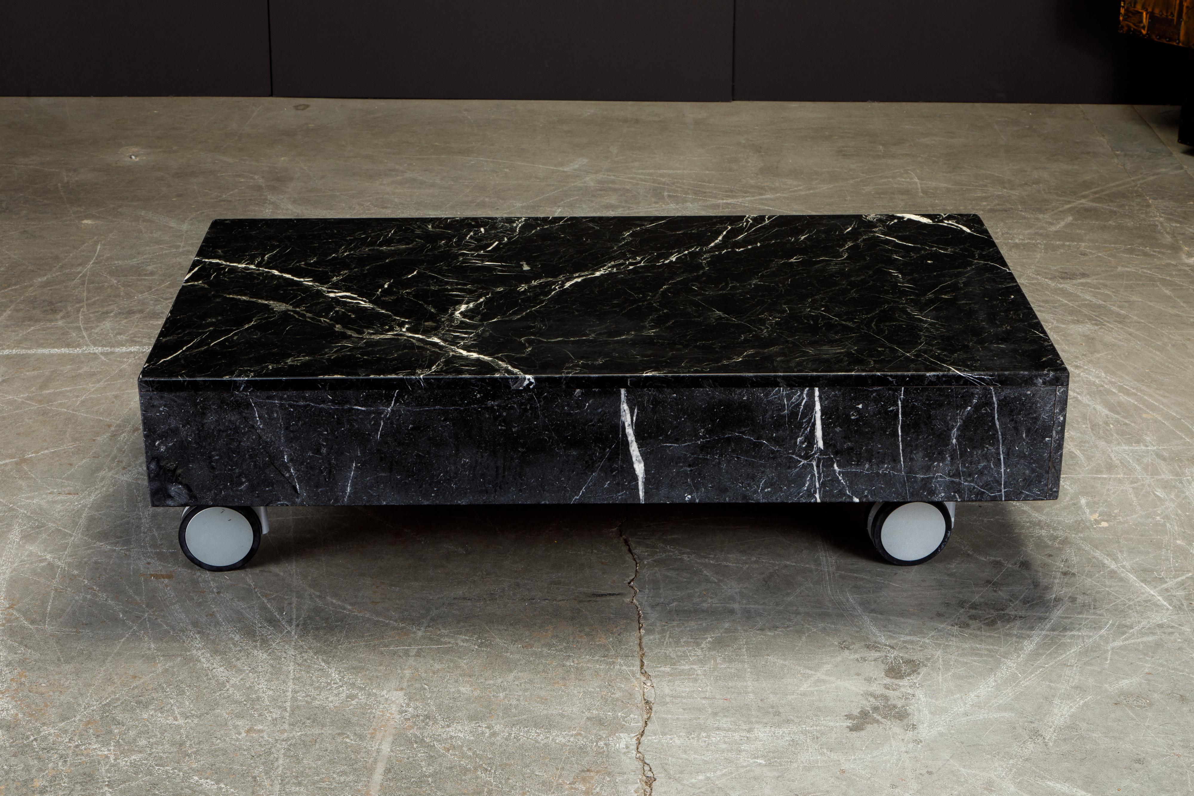 black marble coffee table rectangle