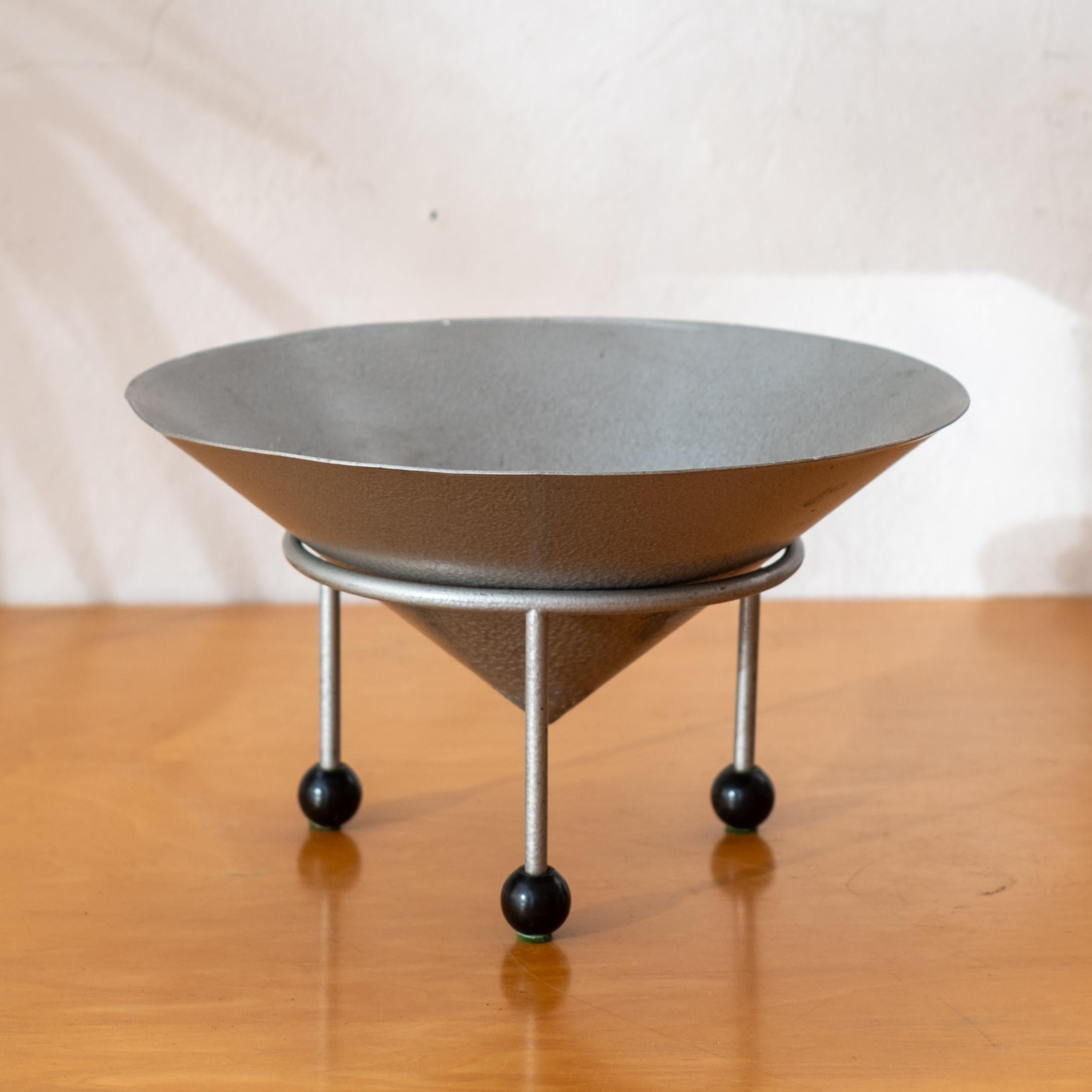 French Post-Modern Bowl by Christian Duc, 1981