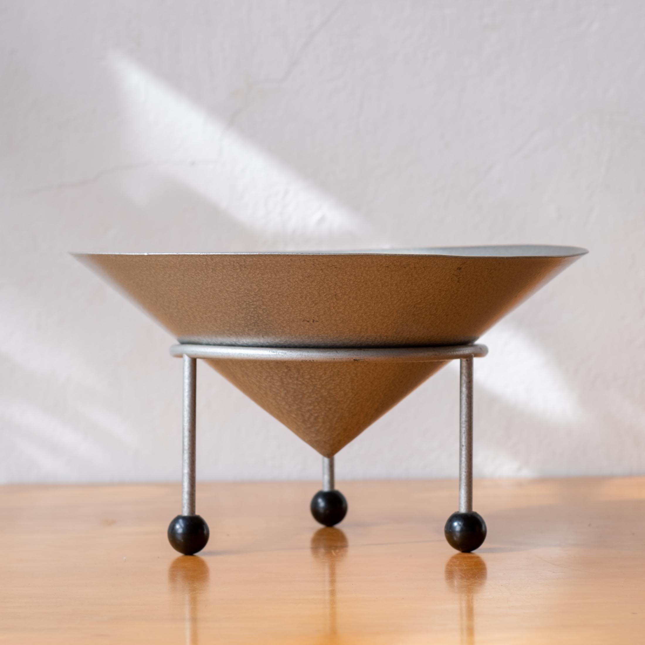 French Post-Modern Bowl by Christian Duc, 1981