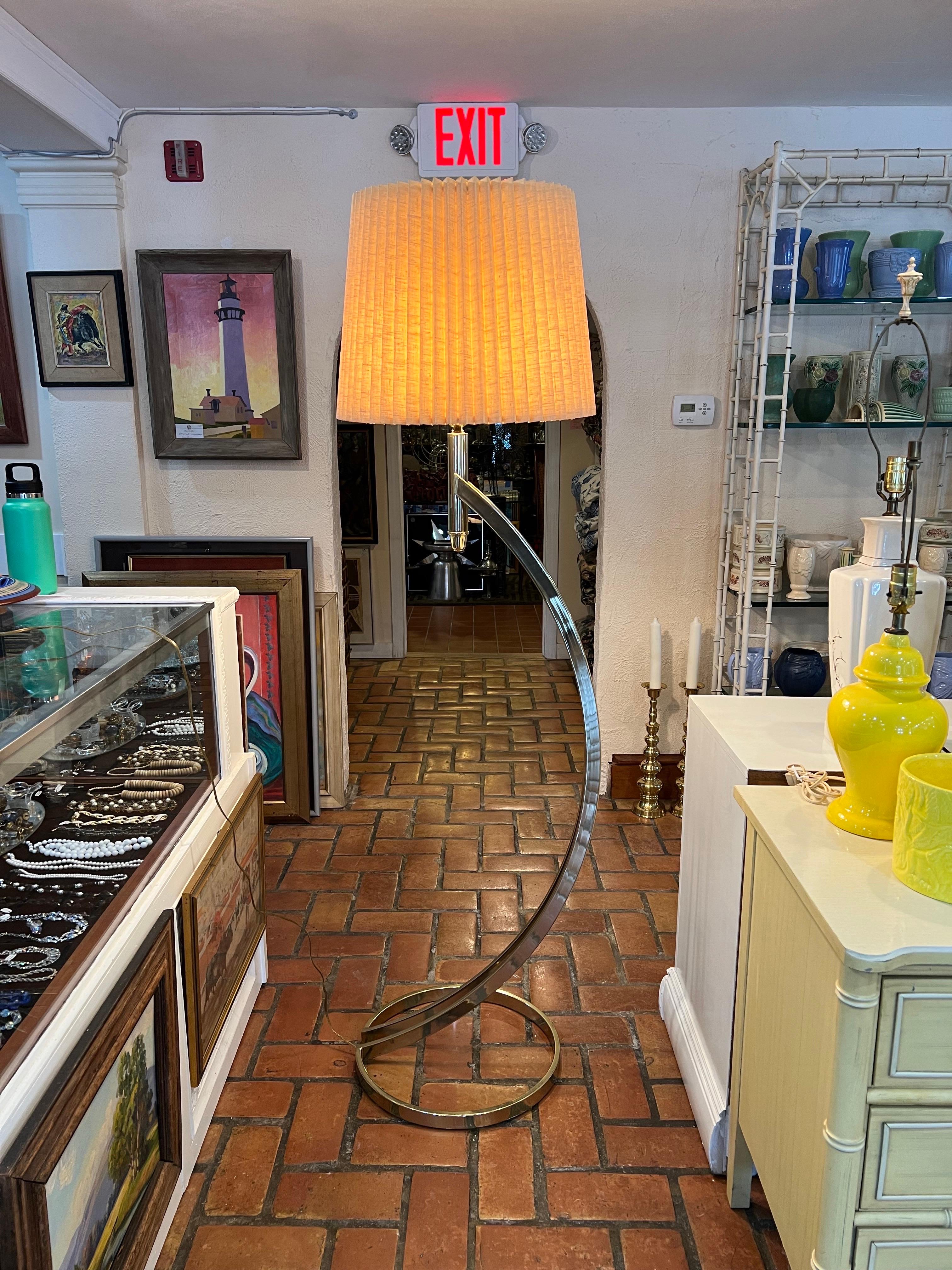 American Post Modern Brass Floor Lamp