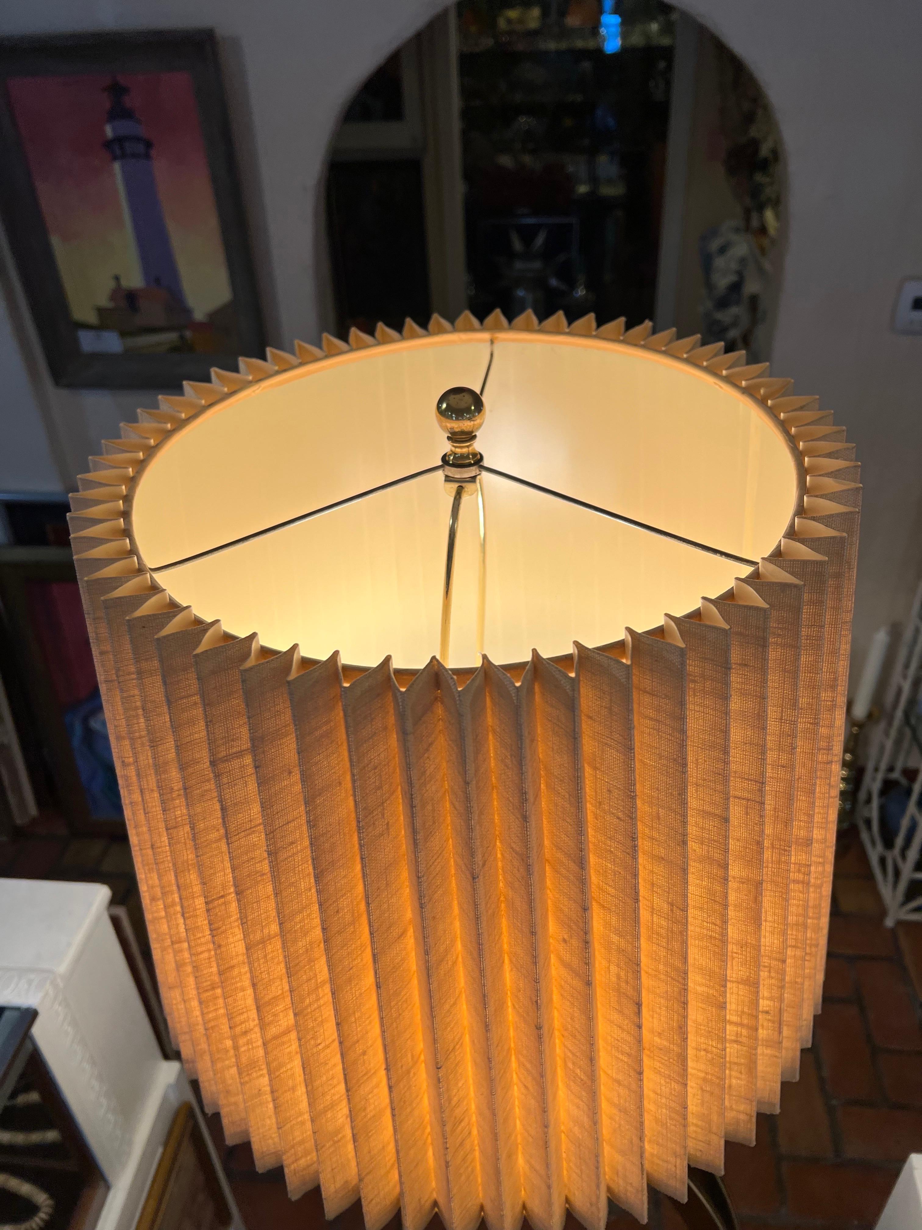 Post Modern Brass Floor Lamp In Good Condition In Redding, CT