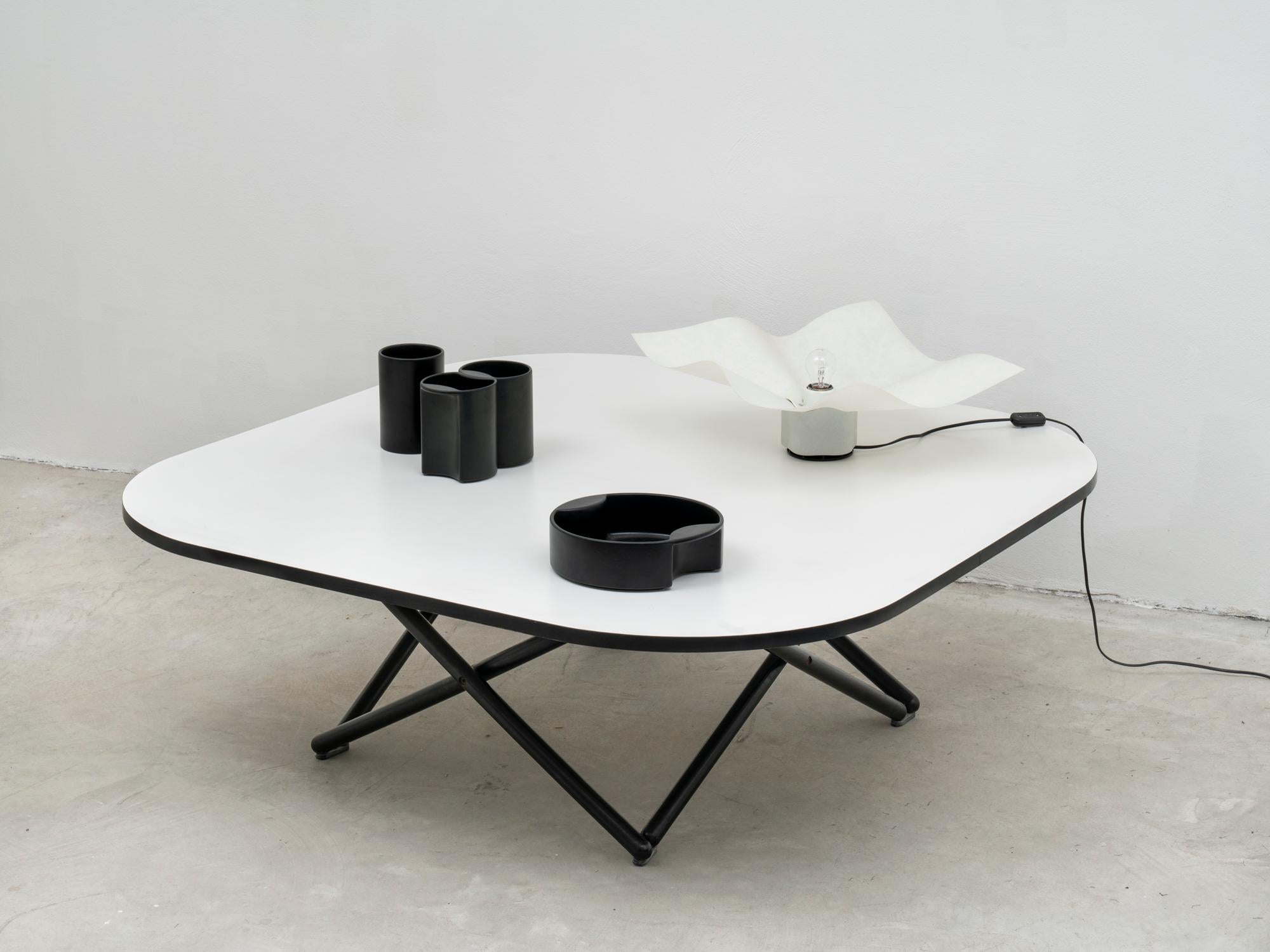 Late 20th Century Post-Modern “Broomstick” Coffee Table by Vico Magistretti for Alias, 1980s For Sale