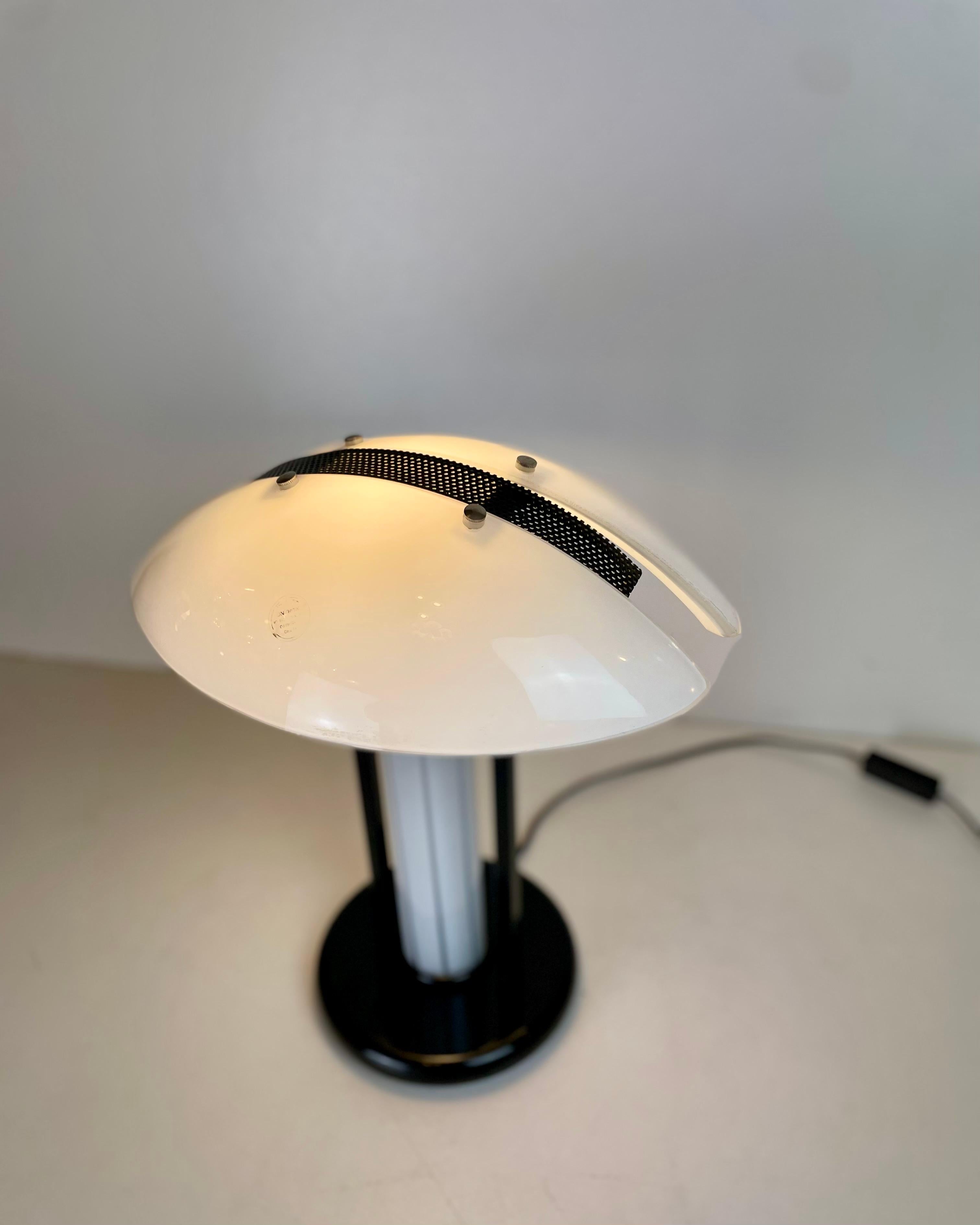 Post-Modern B&W Murano Table Lamps, 1980s For Sale 4