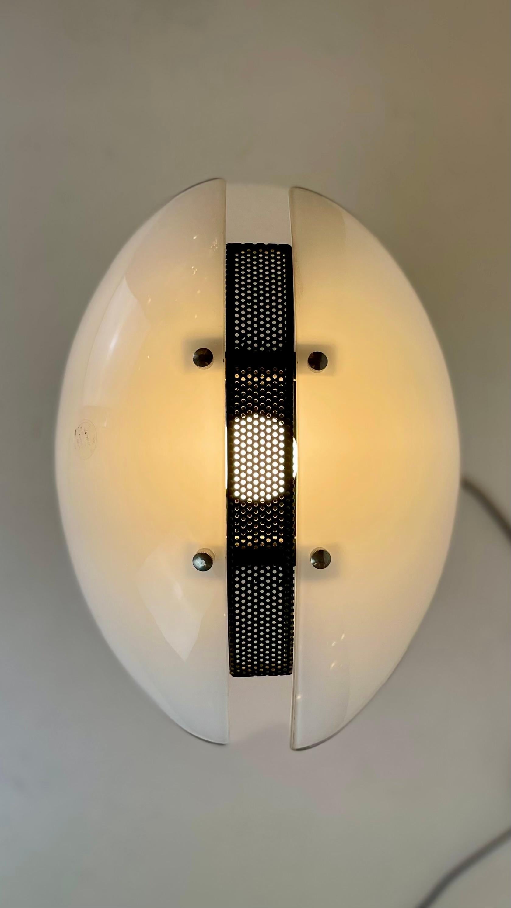 Post-Modern B&W Murano Table Lamps, 1980s For Sale 5