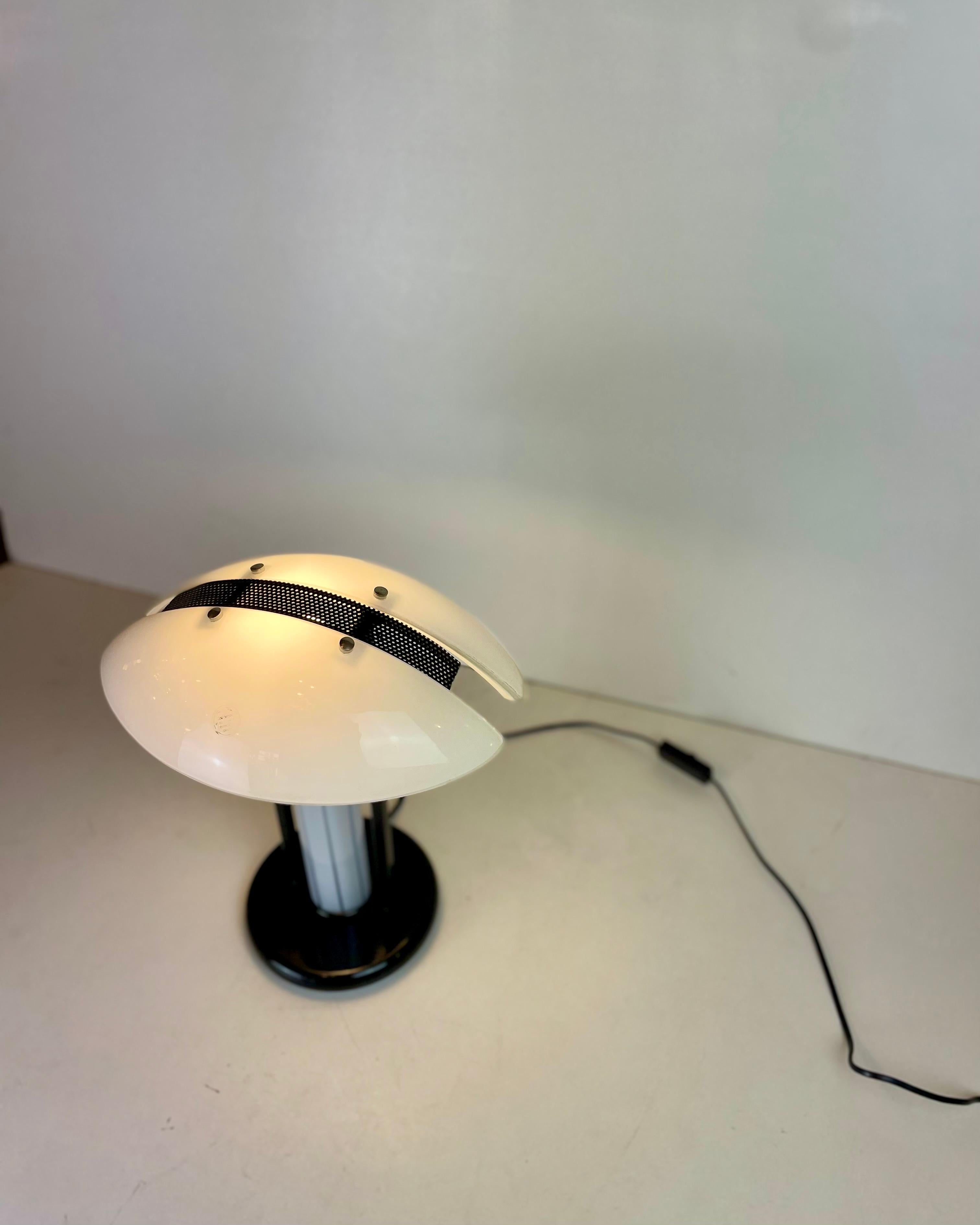 Post-Modern B&W Murano Table Lamps, 1980s For Sale 7