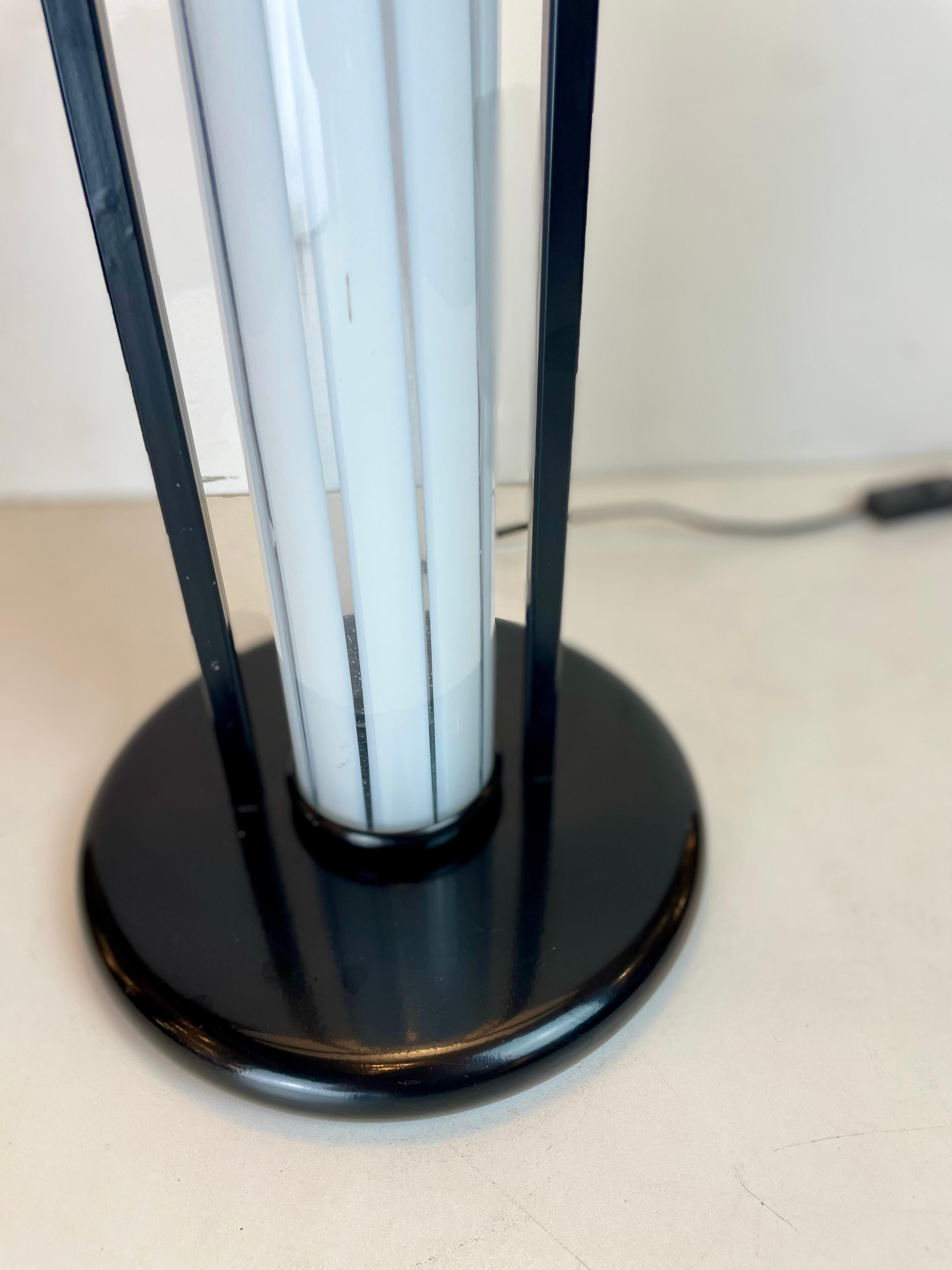 Post-Modern B&W Murano Table Lamps, 1980s For Sale 7