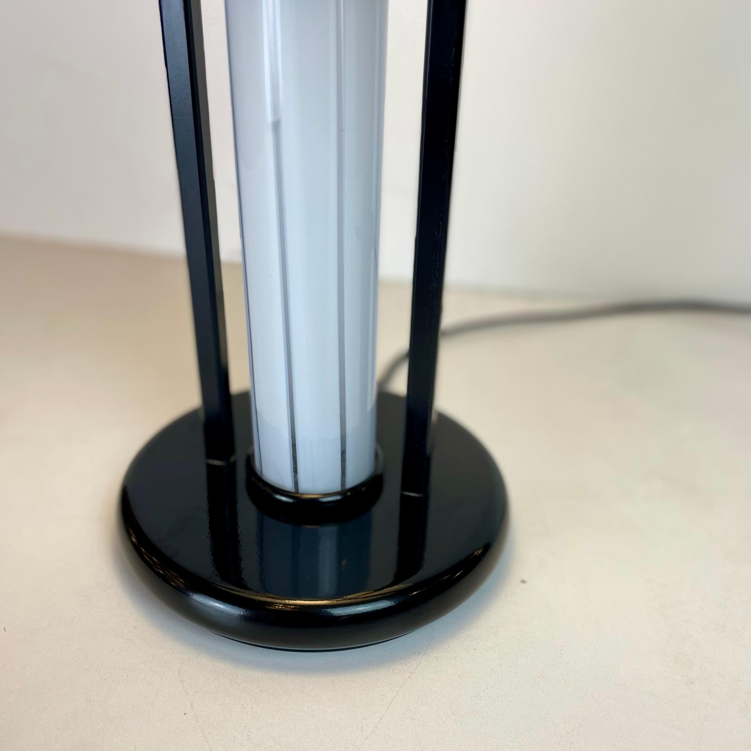 Post-Modern B&W Murano Table Lamps, 1980s For Sale 1