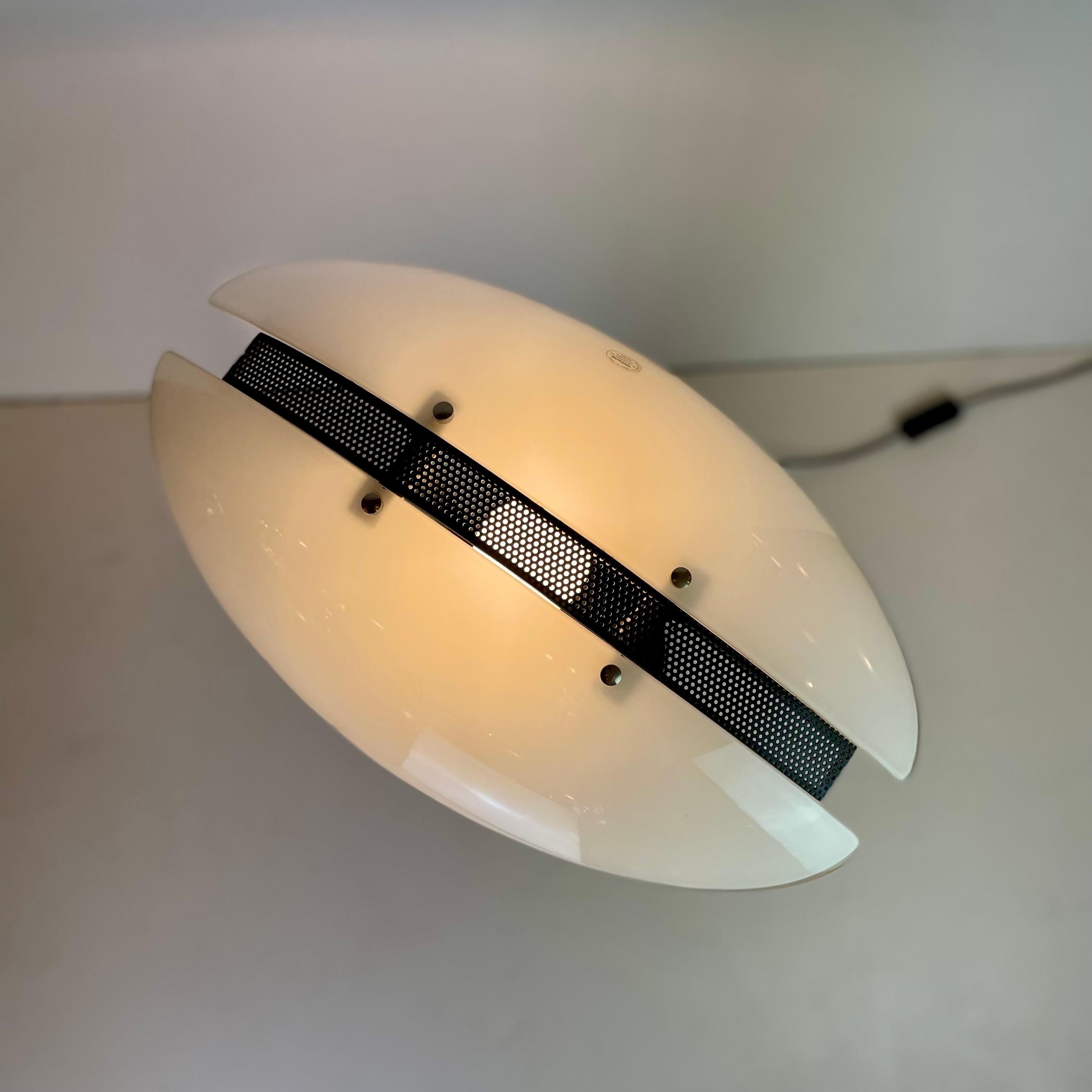 Post-Modern B&W Murano Table Lamps, 1980s For Sale 3