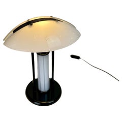 Post-Modern B&W Murano Table Lamps, 1980s