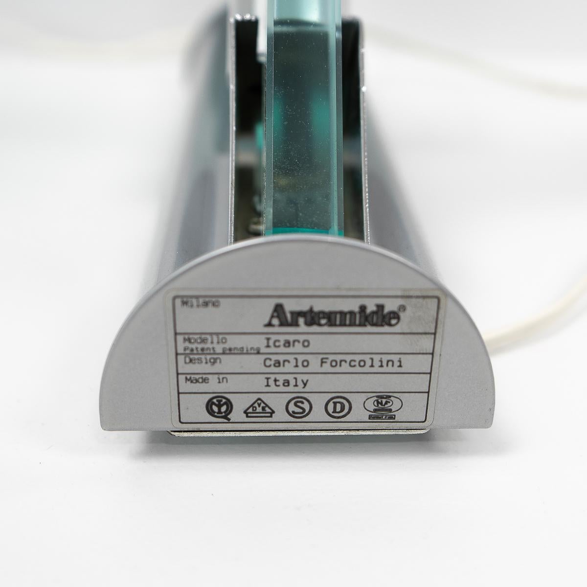 Post Moderno: Carlo Forcolini para Artemide, Apliques Icaro, Italia años 80 Metal en venta