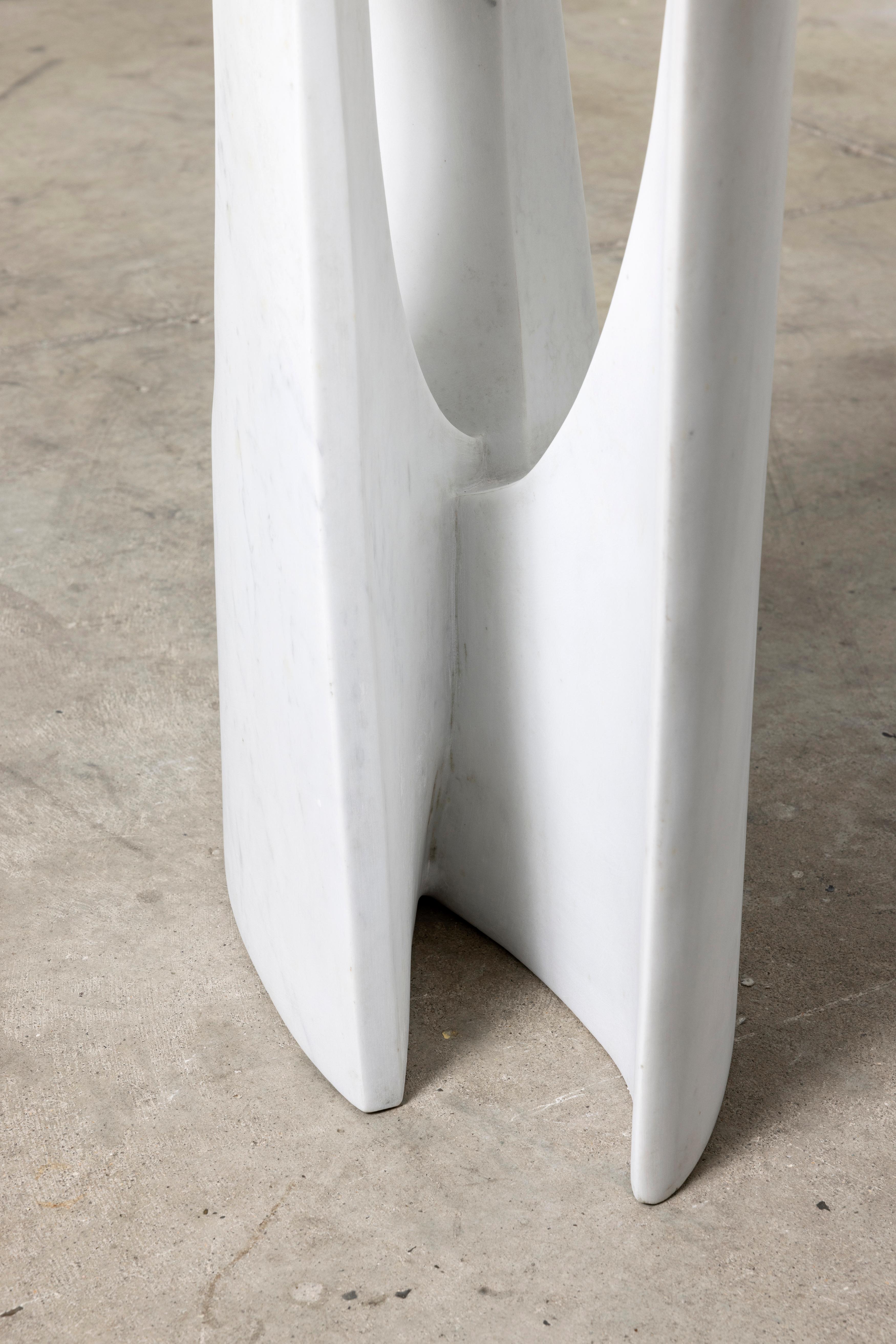 Postmoderne Skulptur aus Carrara-Marmor von Bertrand Créac'h, Frankreich im Angebot 6