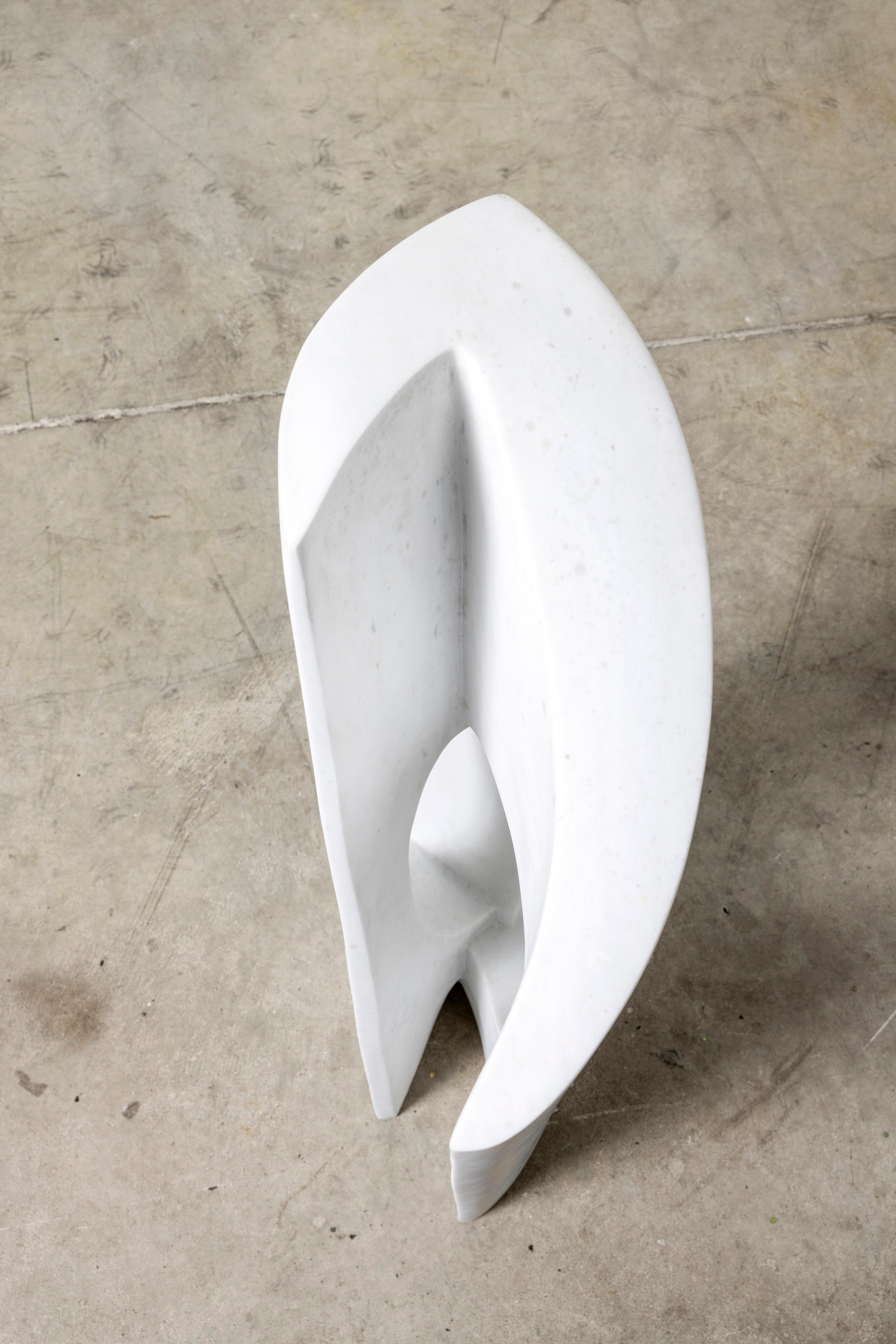 Postmoderne Skulptur aus Carrara-Marmor von Bertrand Créac'h, Frankreich im Angebot 7