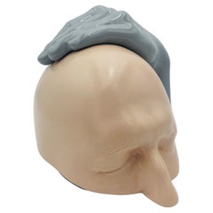 Post Modern Ceramic Figurative Sculpture Box by Namesakes, New York 1984