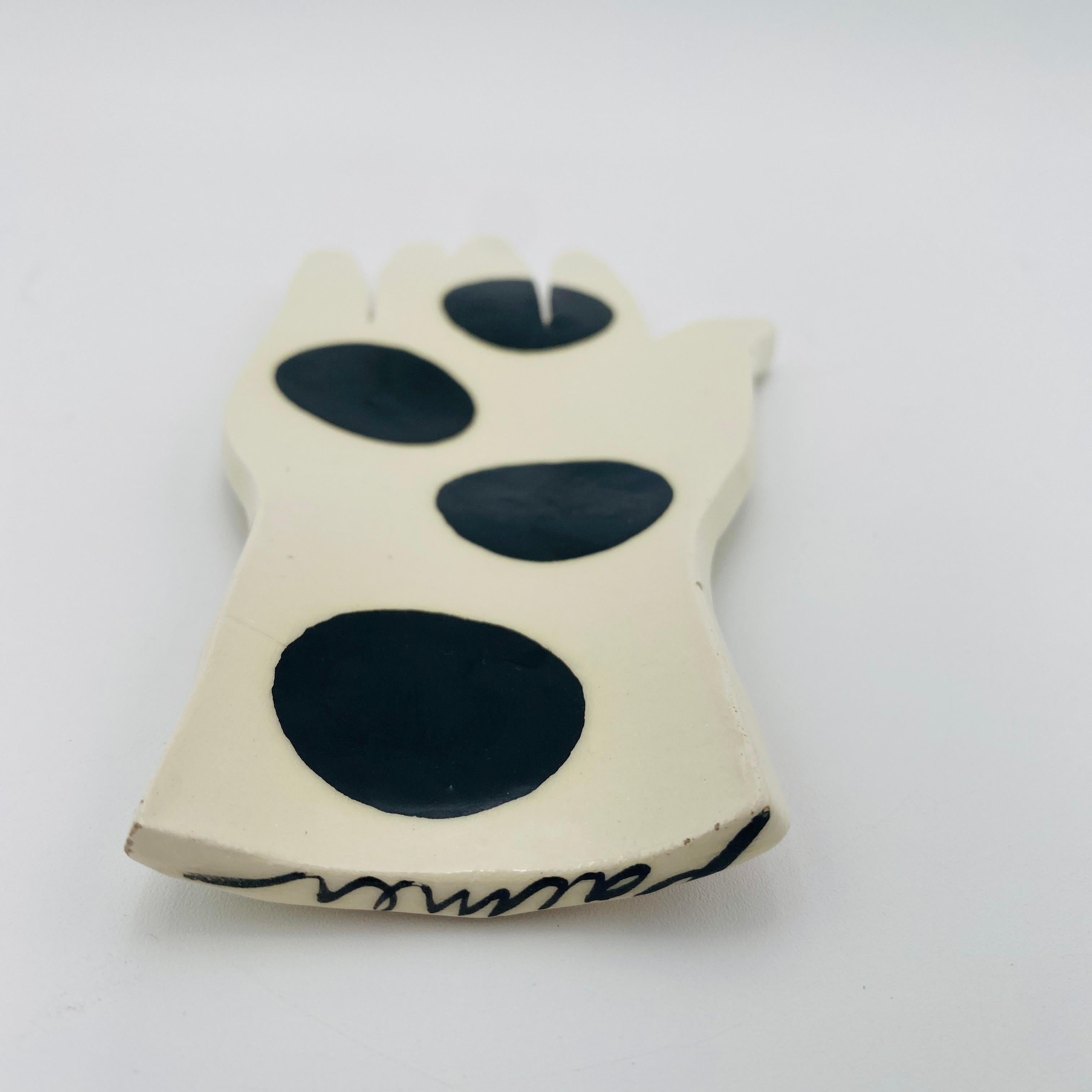 Fin du 20e siècle Plat à bijoux post-moderne signé Palmer 1980 en vente