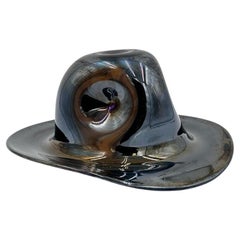 Post Moderno Jarrón de Cerámica Sombrero Modernista 1980's