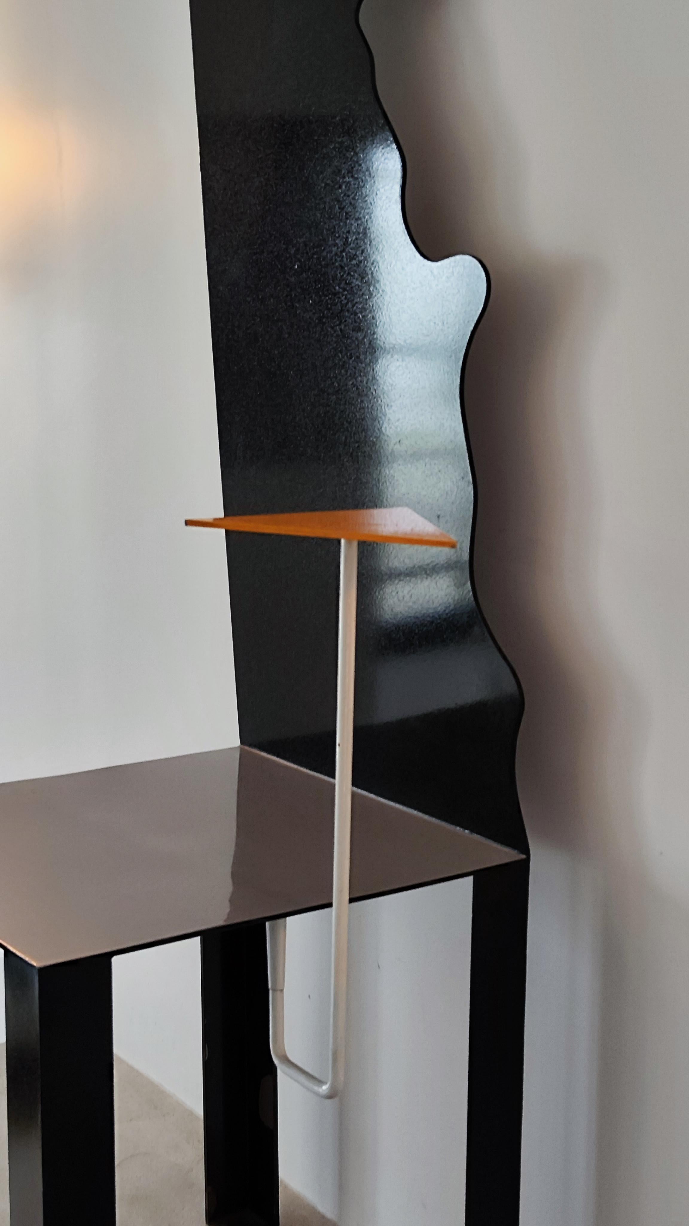 Silla postmoderna años 80 Movimiento Memphis, espíritu Ettore Sottsass Francés en venta