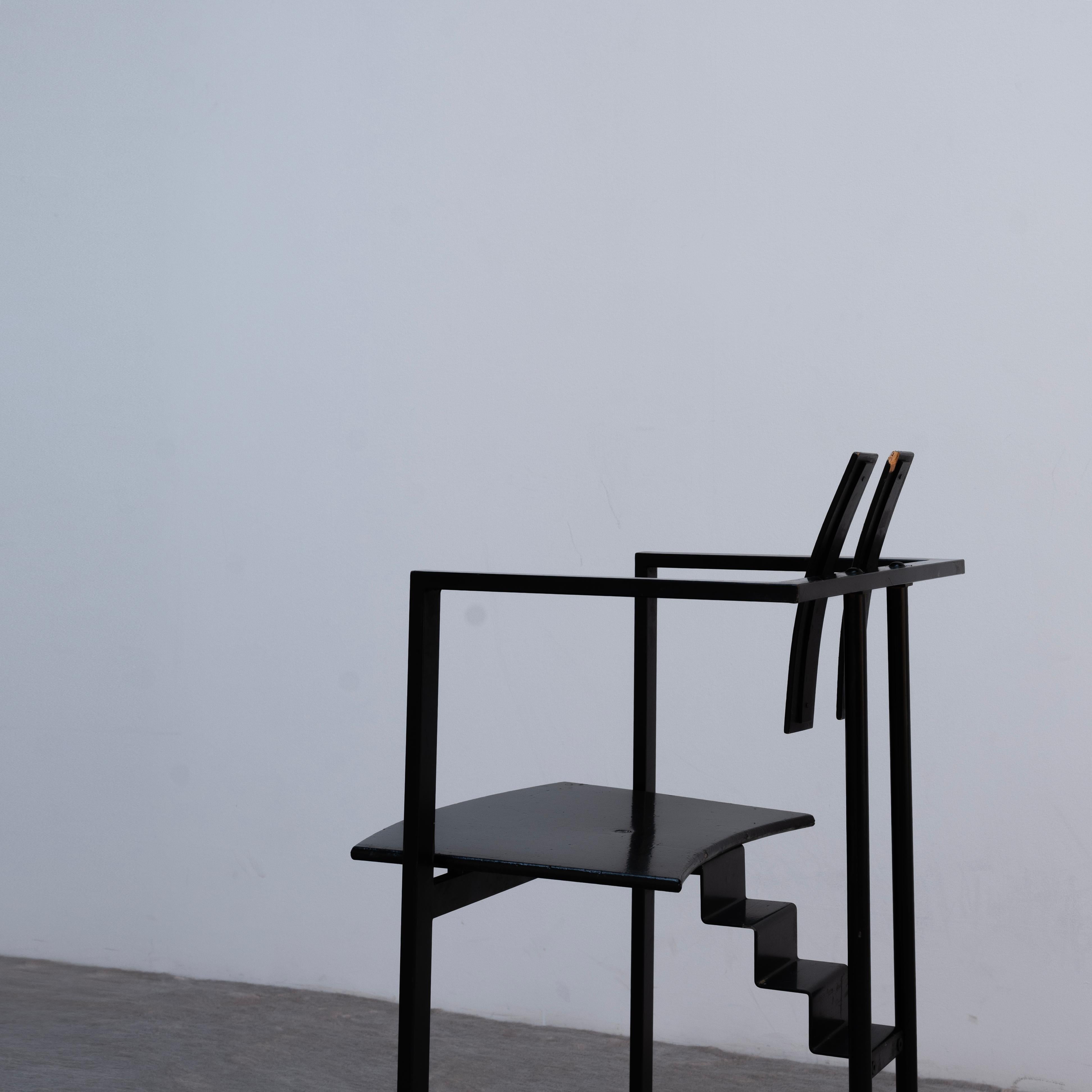 Post modern chair by K.F. Forster for KFF Design , Italy , 1980s For Sale 9