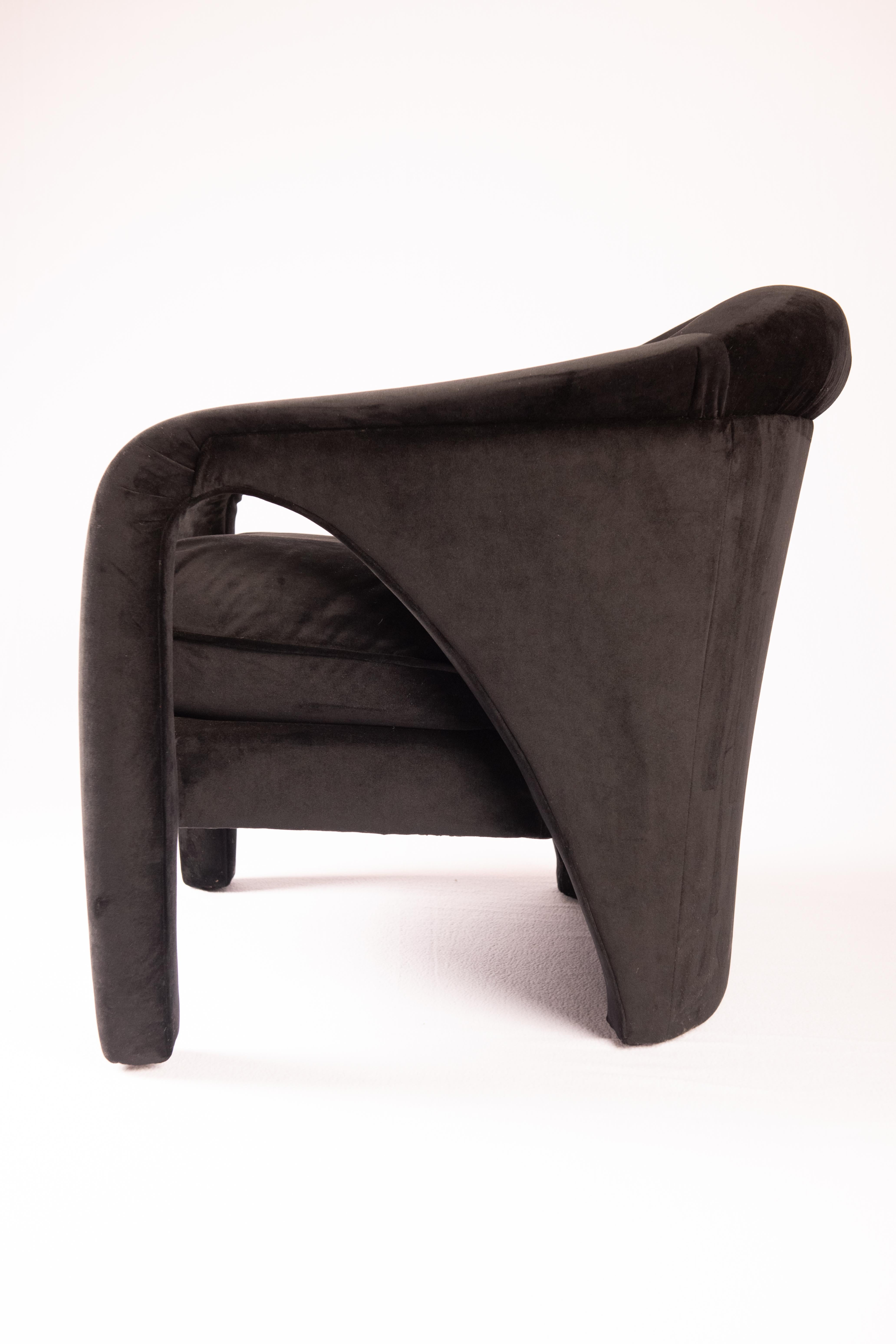 Post-Modern Post Modern  Chairs attributed to Vladimir Kagan, a pair For Sale