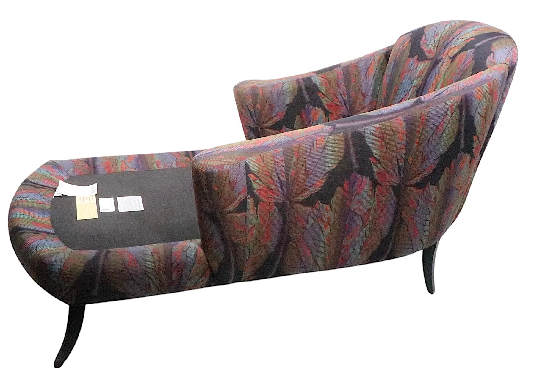 Chaise lounge postmoderno de Thayer Coggin att. to Milo Baughman c 1980/90's en venta 10