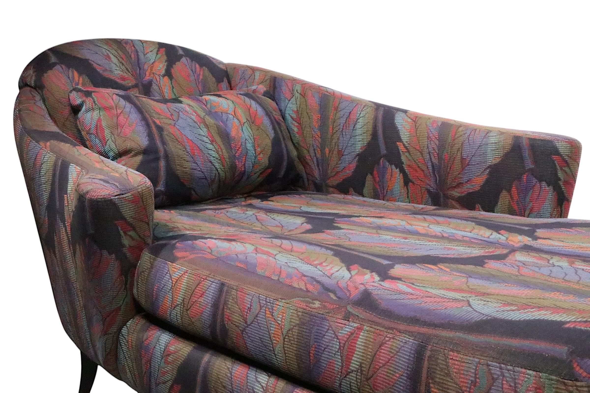 Chaise lounge postmoderno de Thayer Coggin att. to Milo Baughman c 1980/90's Estadounidense en venta