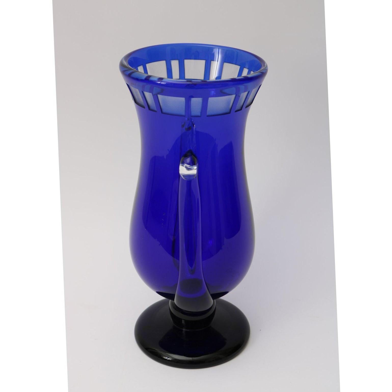 Post Modern Cobalt Blue Vase 2