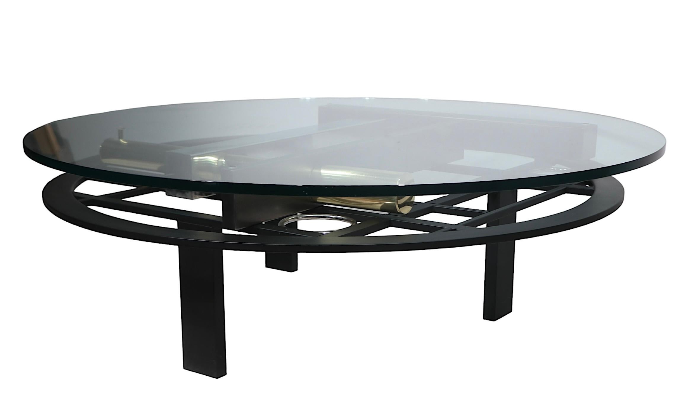 American Post Modern Coffee Table by Kaizo Oto for  Design Institute of America c 1980s For Sale