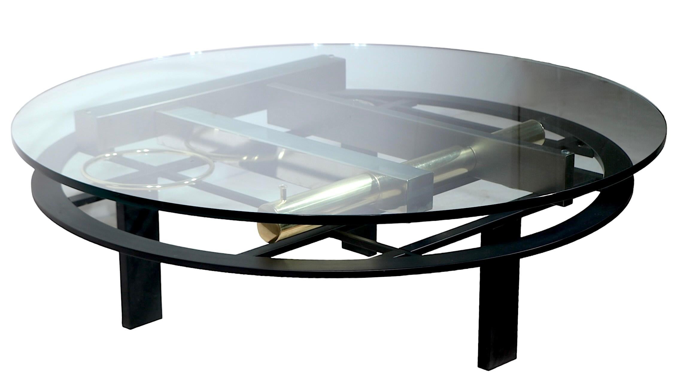 Late 20th Century Post Modern Coffee Table by Kaizo Oto for  Design Institute of America c 1980s For Sale