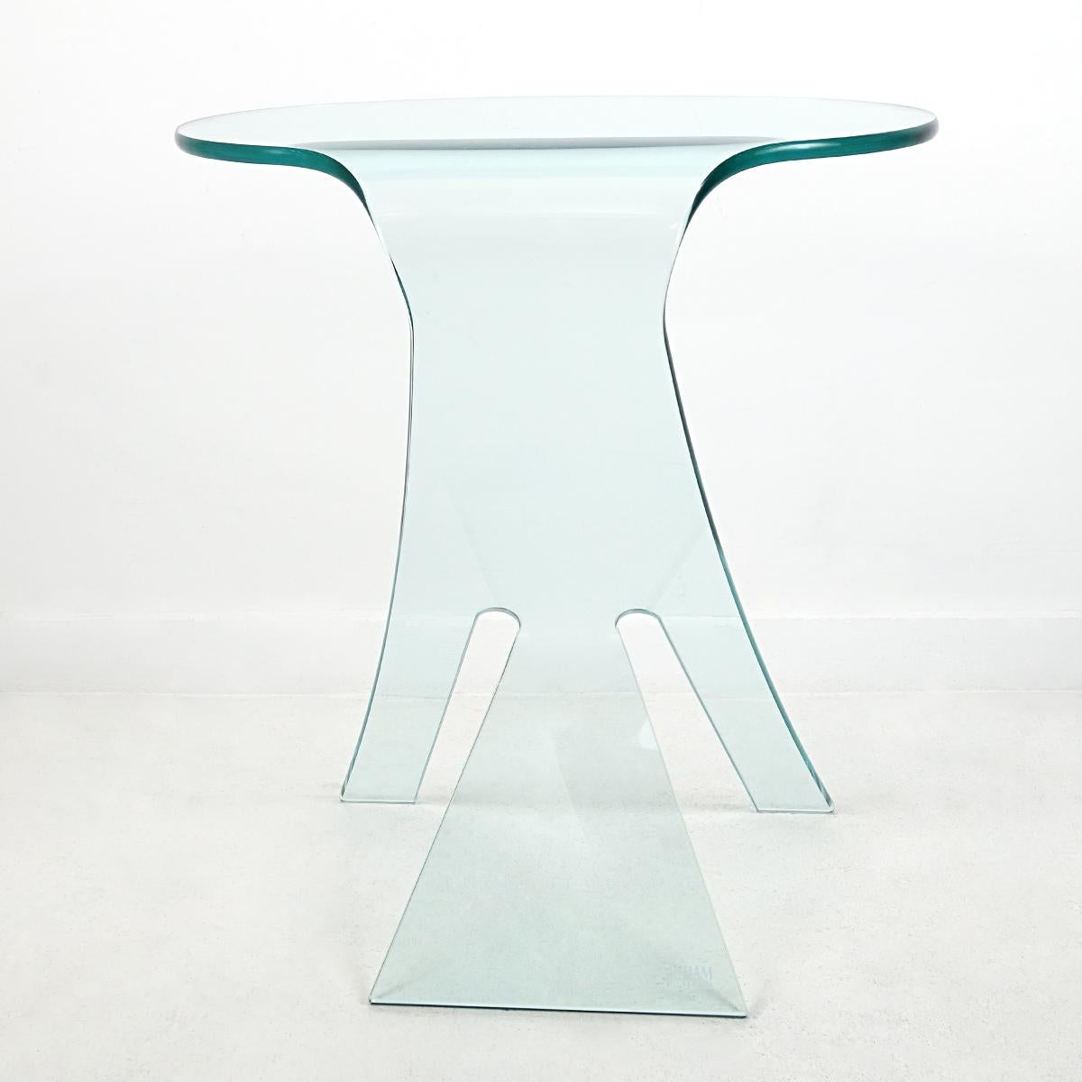 Italian Postmodern Coffee Table Grillo Designed by Vittorio Livi for Fiam Italia