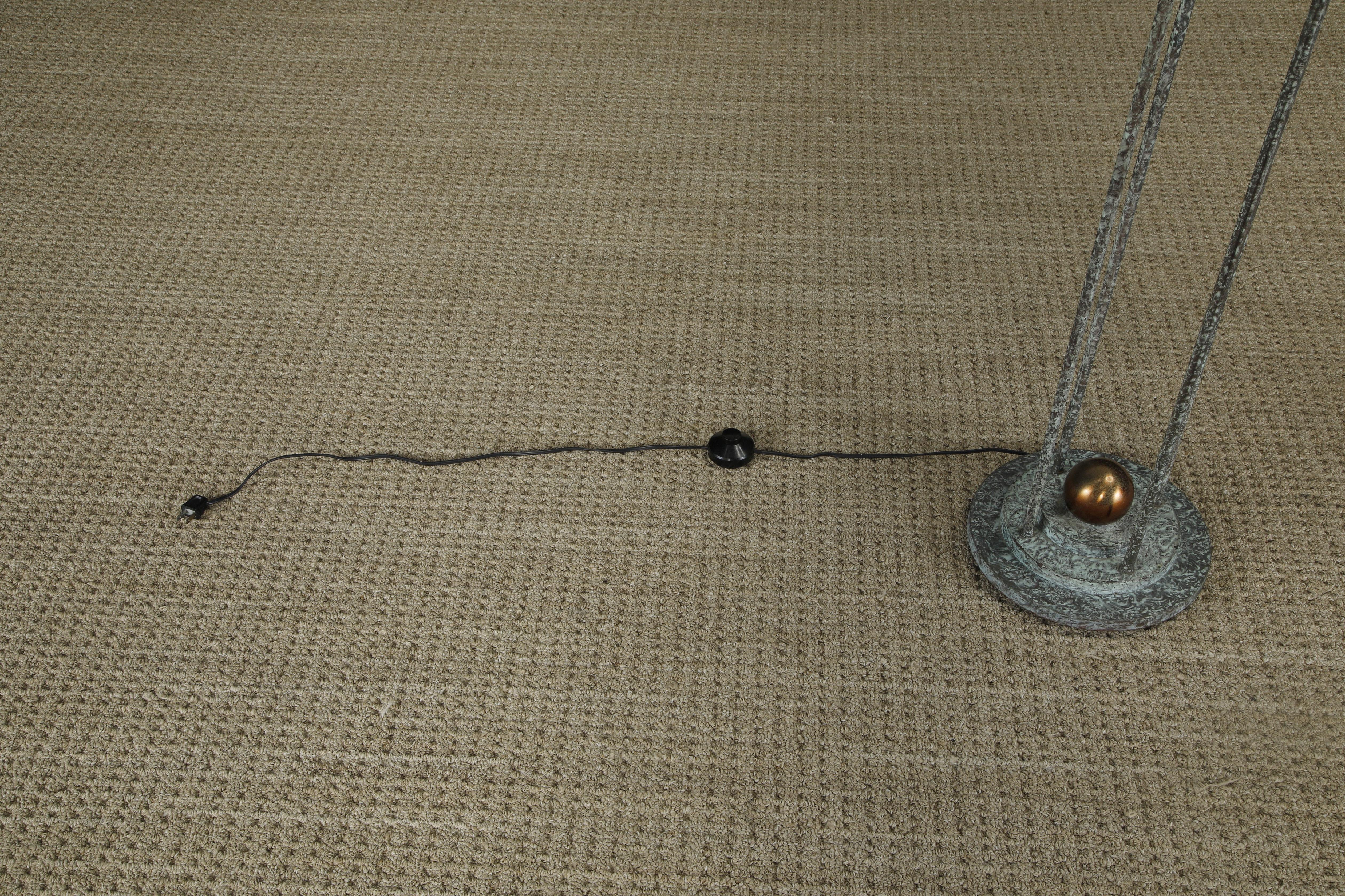 Lampade da terra postmoderne in rame di Jim Bindman per Rainbow Lamp, anni '80, firmate in vendita 10