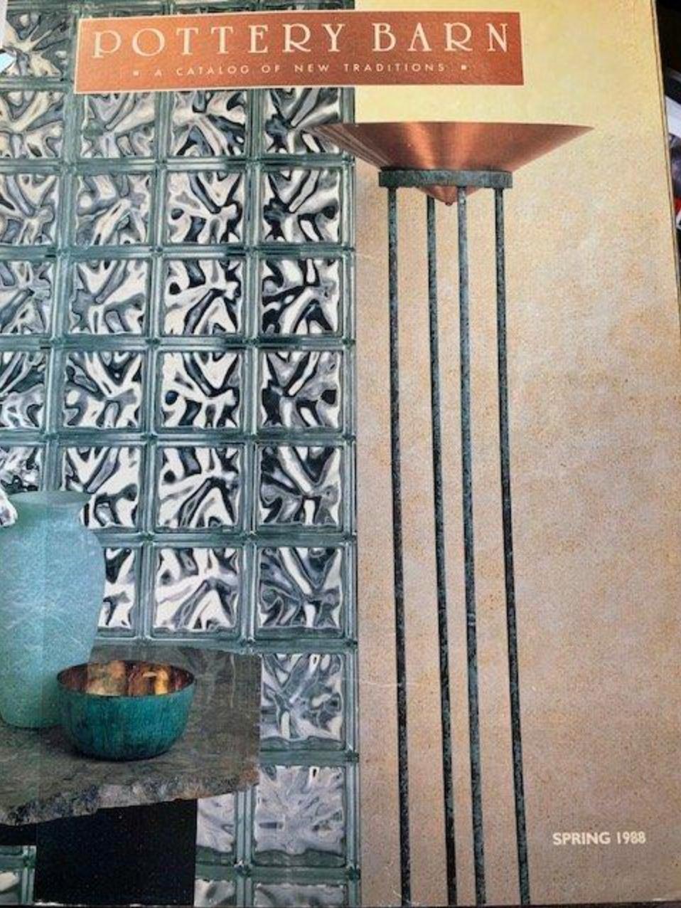 Lampade da terra postmoderne in rame di Jim Bindman per Rainbow Lamp, anni '80, firmate in vendita 13
