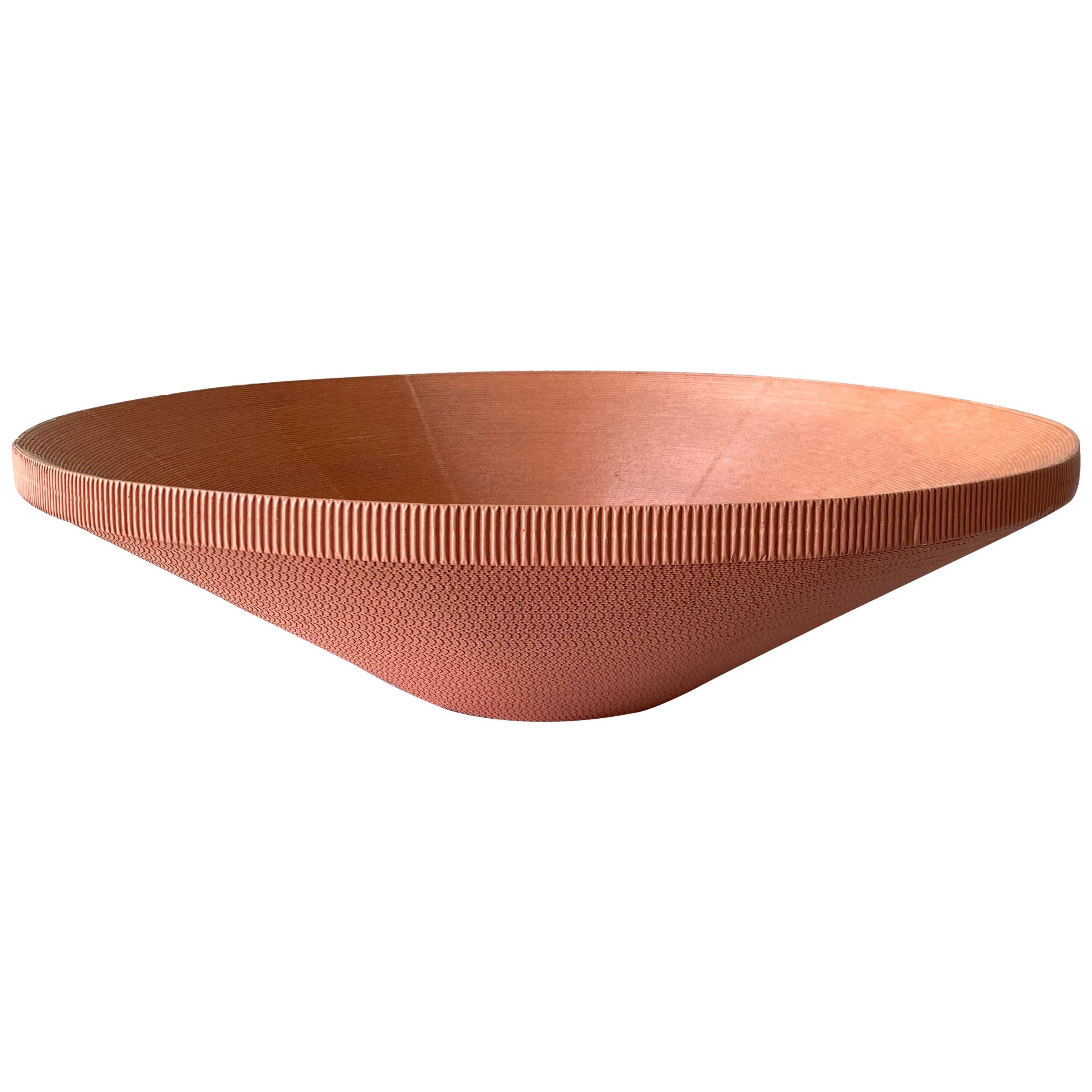 Postmodern Corrugated Cardboard Bowl or Vessel