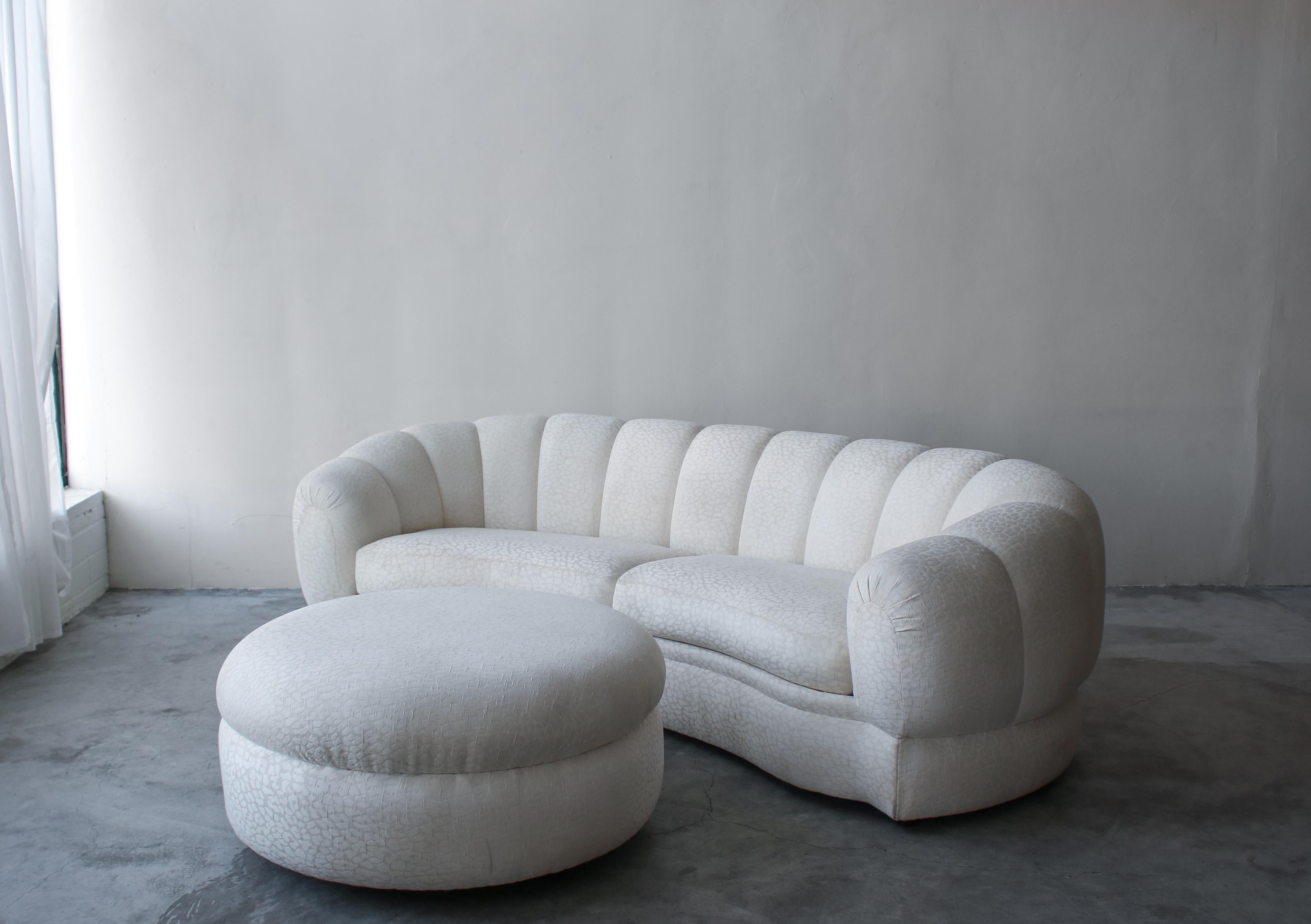 curved back sofa