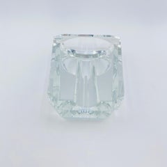 Post Modern Cut Crystal Cigar Ashtray