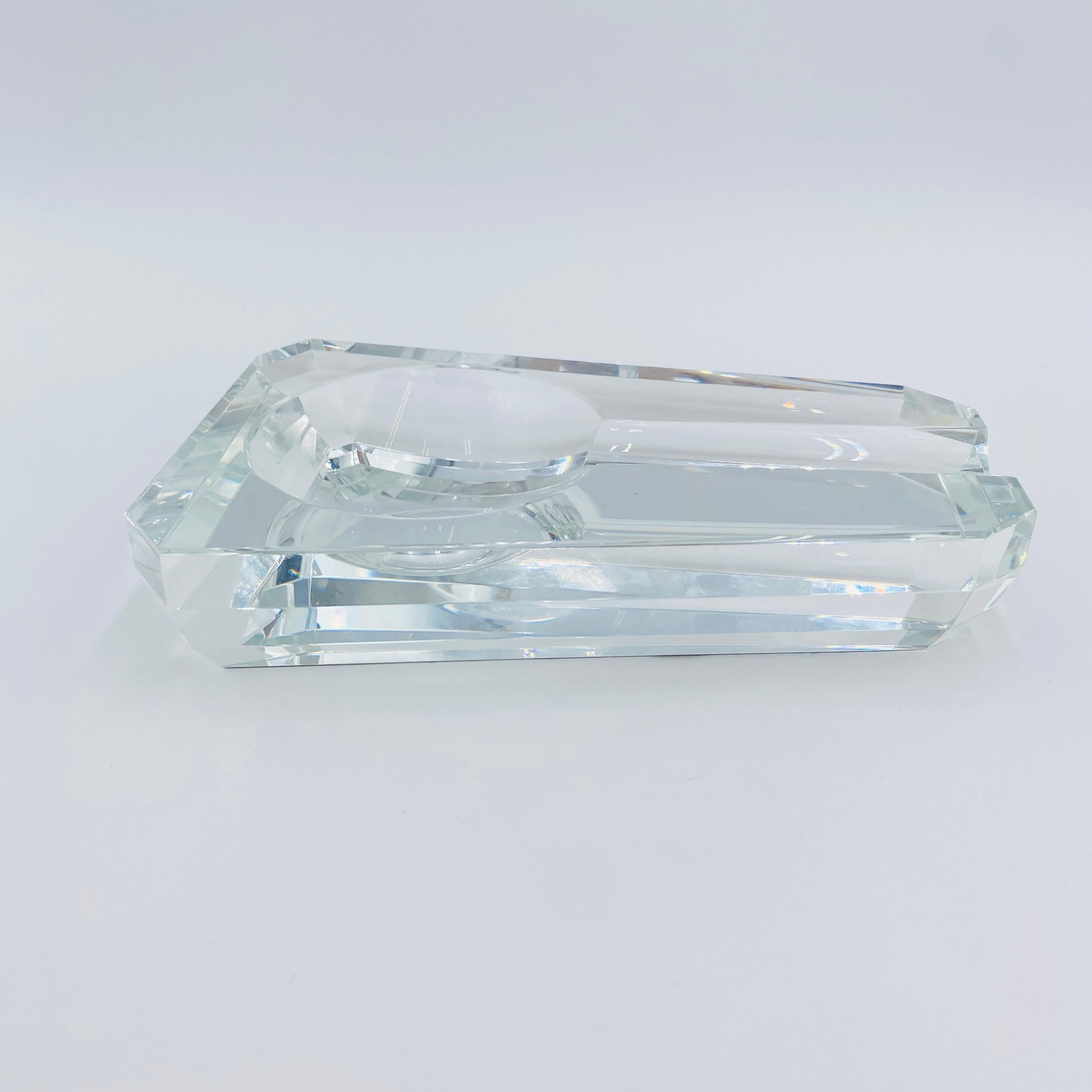 Cenicero de cristal tallado postmoderno para puros Pulido en venta