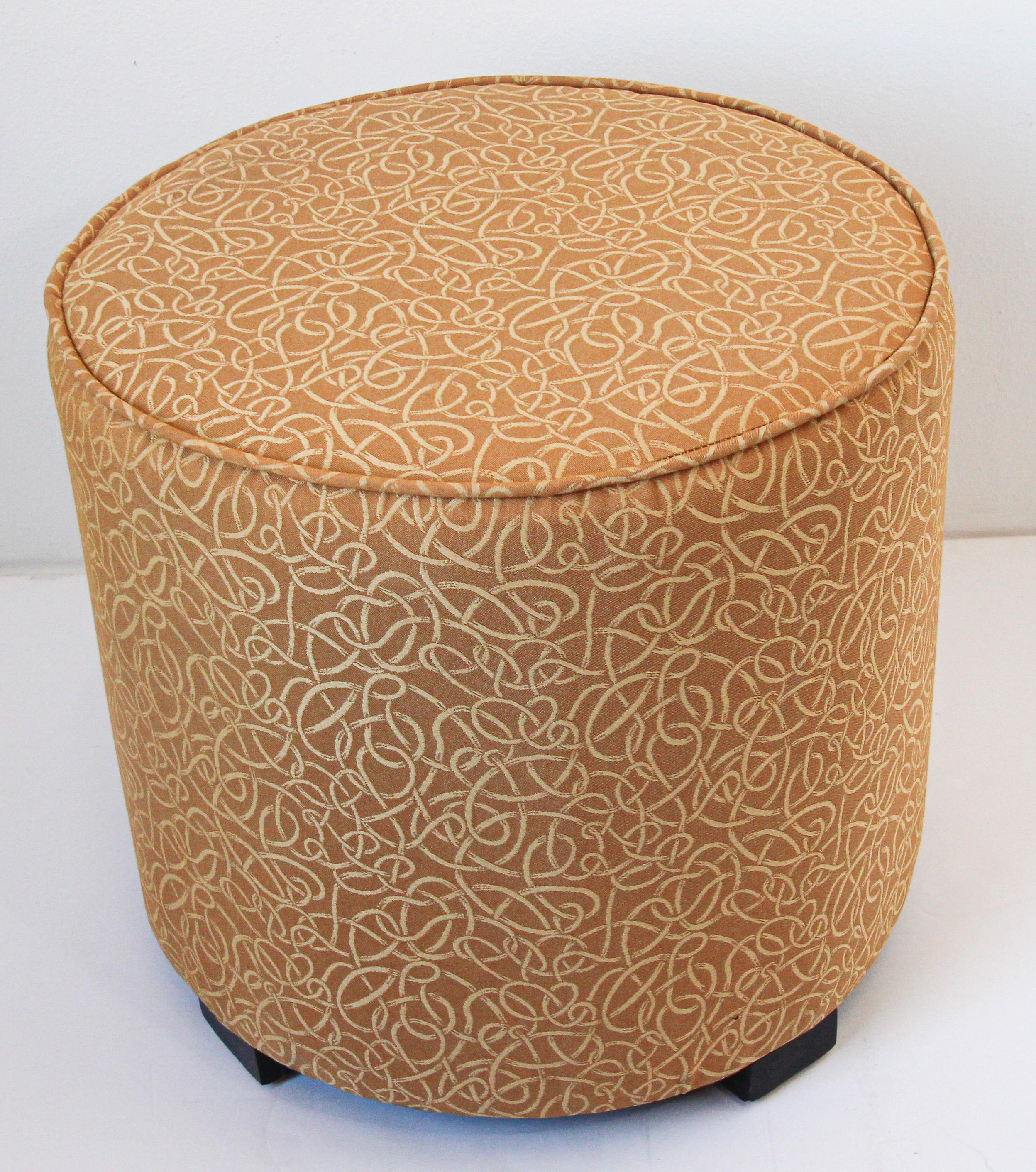 art deco pouffe