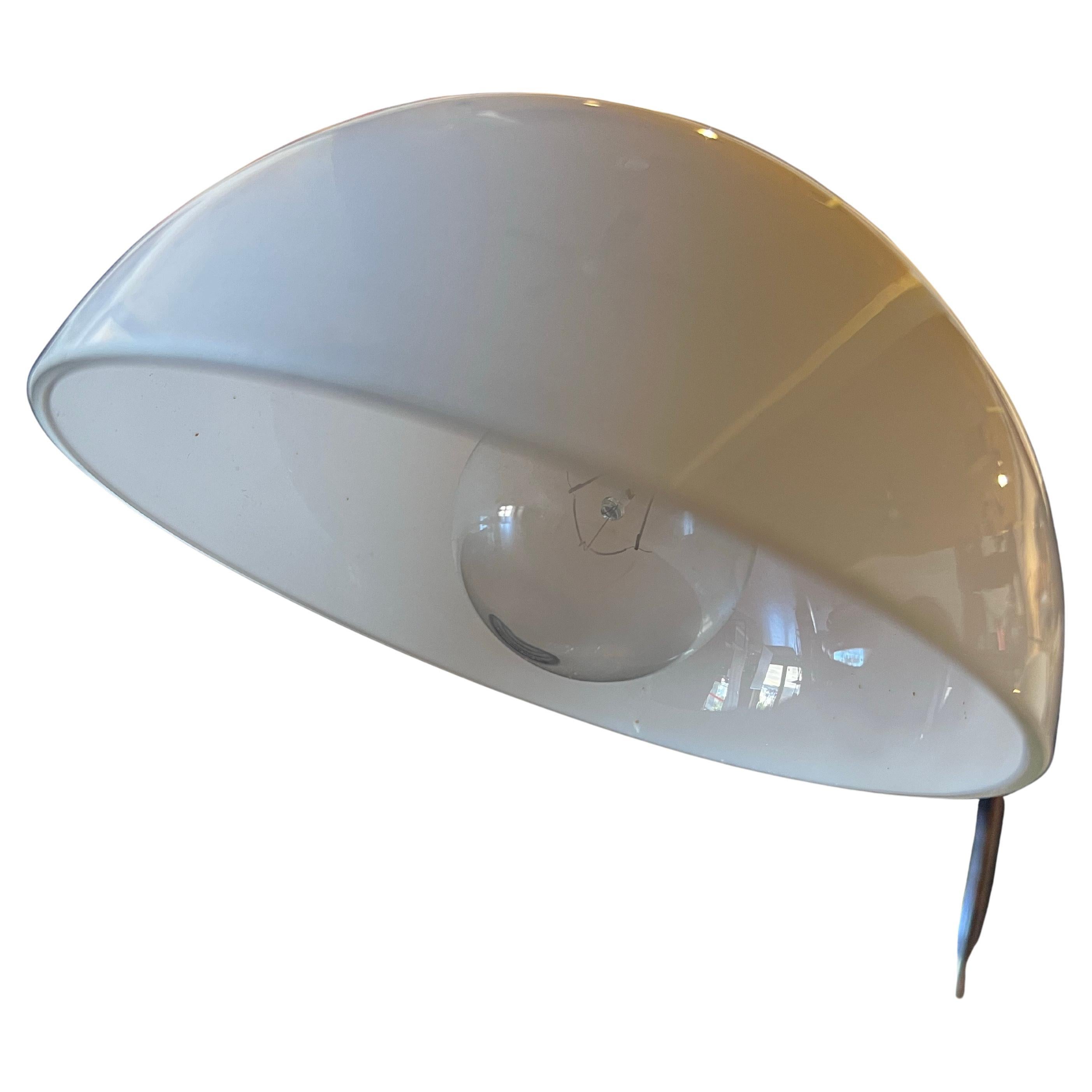 Post Modern Deco Style Chrome & Glass Desk table Lamp In Excellent Condition In San Diego, CA