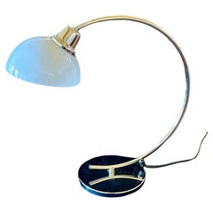 Post Modern Deco Style Chrome & Glass Desk table Lamp