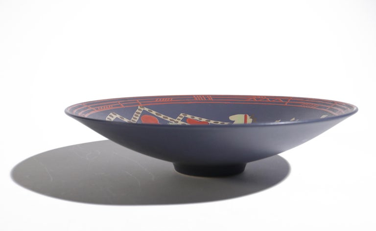 Late 20th Century Postmodern Design Rosenthal Gilbert Portanier Bowl from the 1980s For Sale
