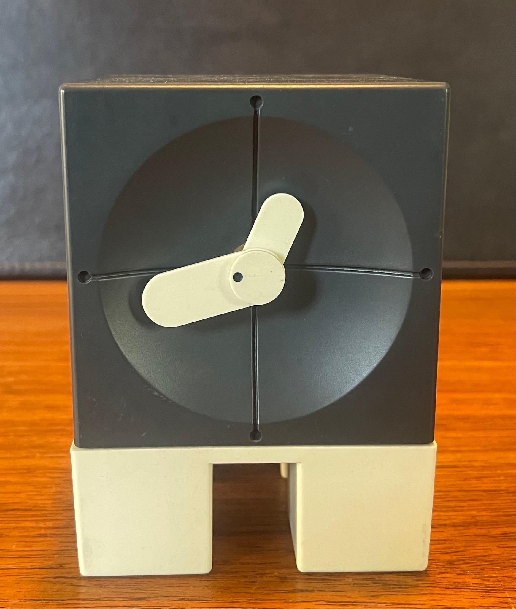 Plastic Post-Modern Desk Clock by ETC USA For Sale