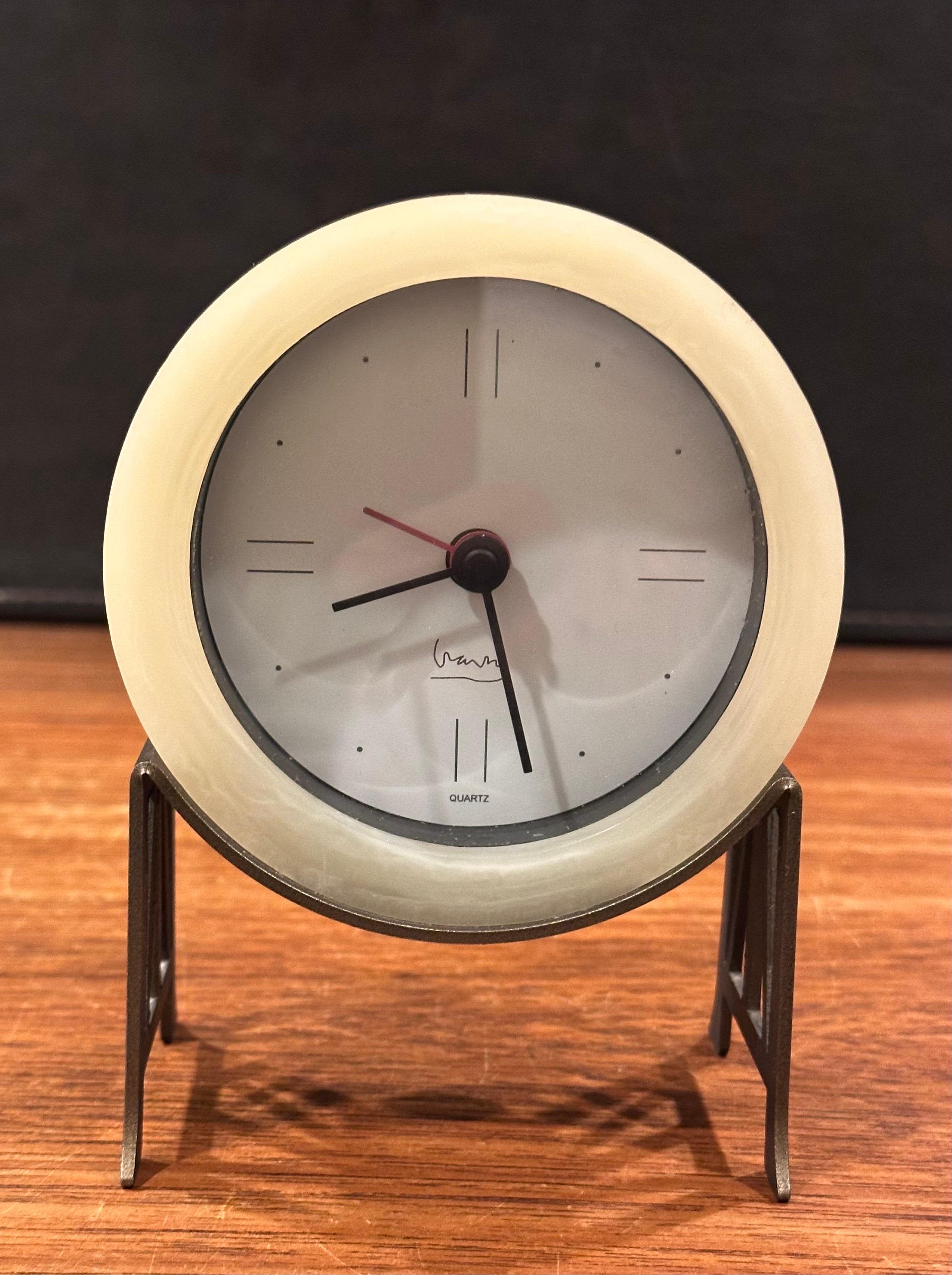 Post-Modern Desk Clock by Michael Graves In Good Condition For Sale In San Diego, CA