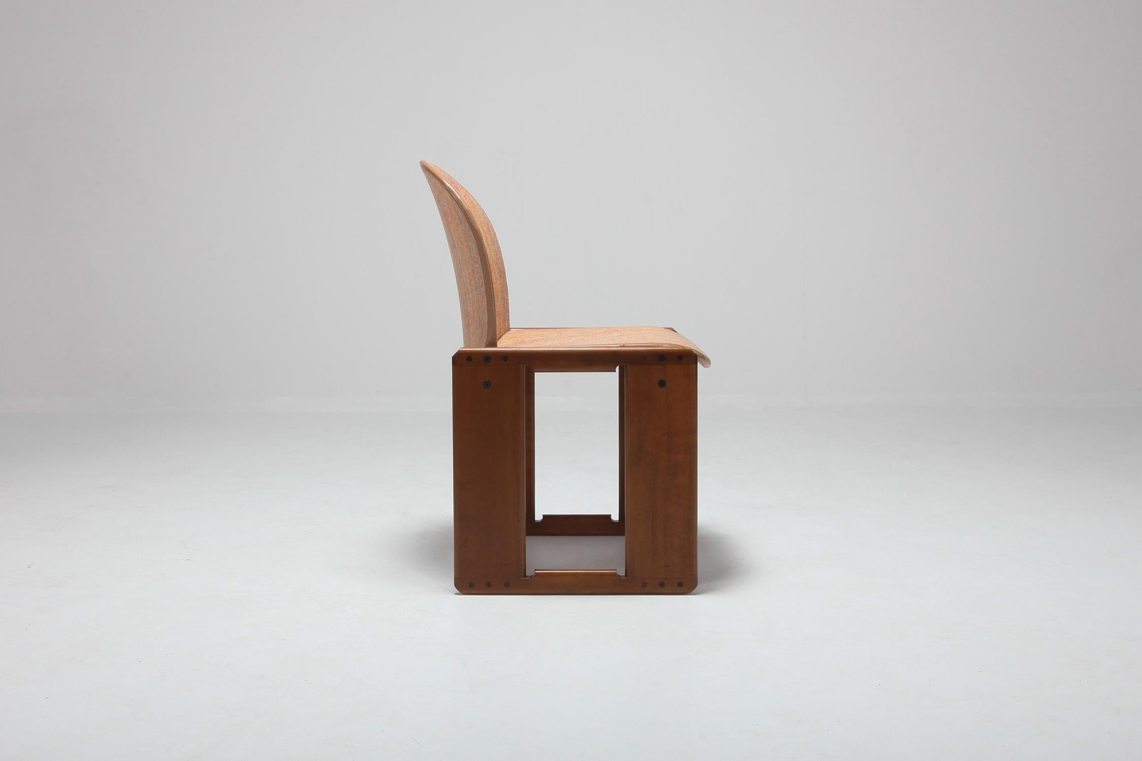 Leather Postmodern Dining Chair Dialogo by Afra and Tobia Scarpa for B&B Italia