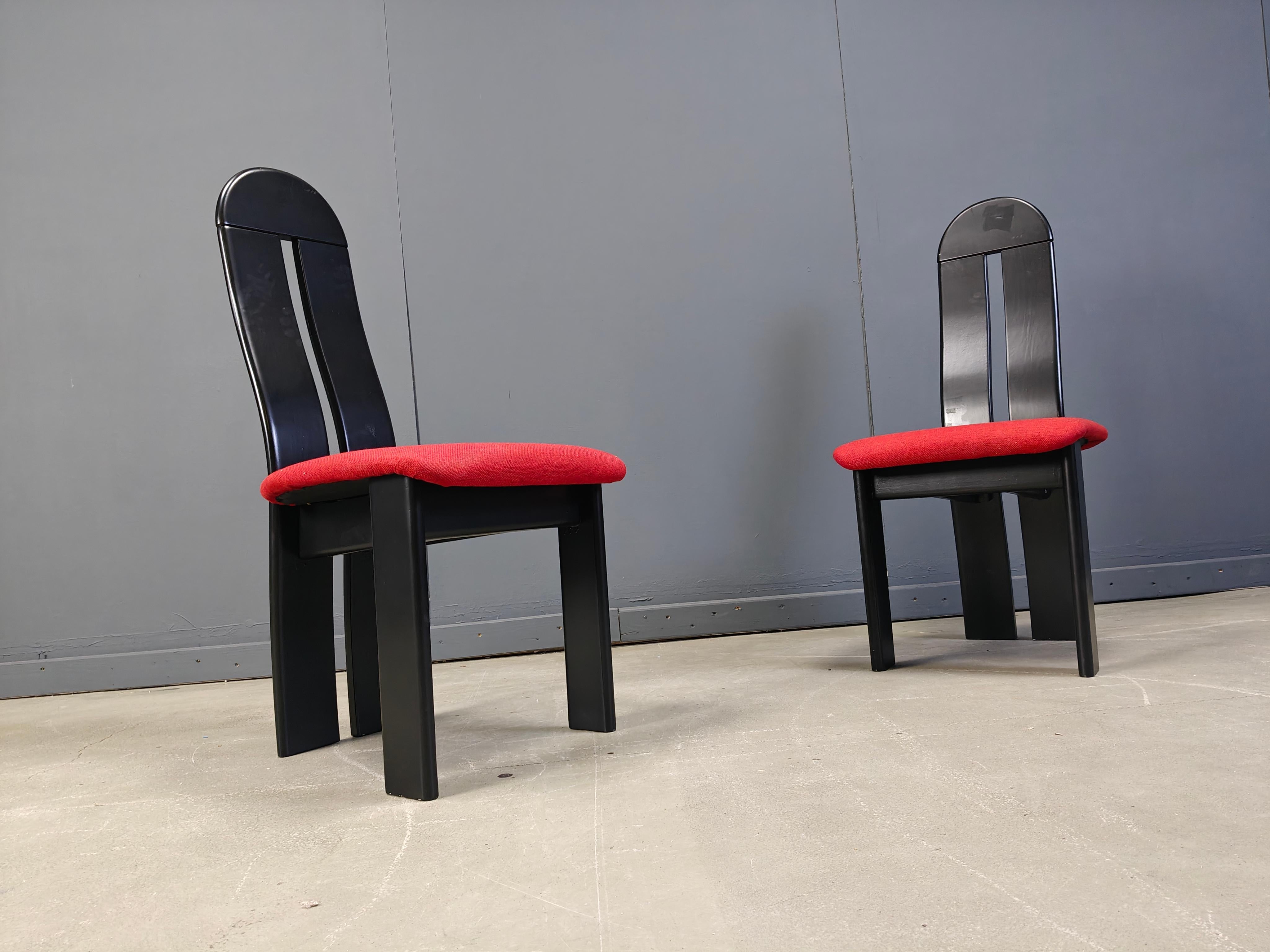 Post modern dining chairs, 1980s im Angebot 3