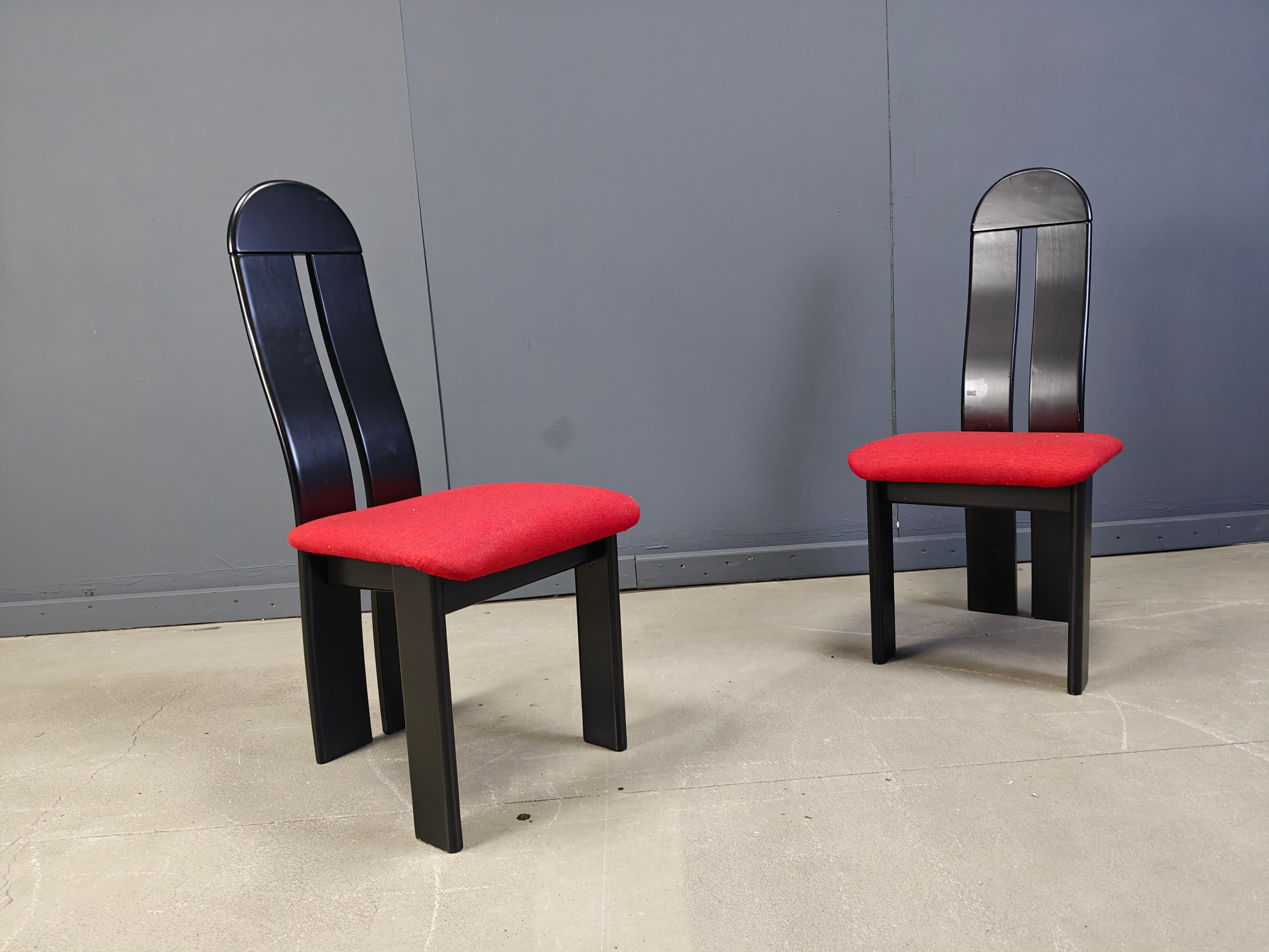 Post modern dining chairs, 1980s im Angebot 4