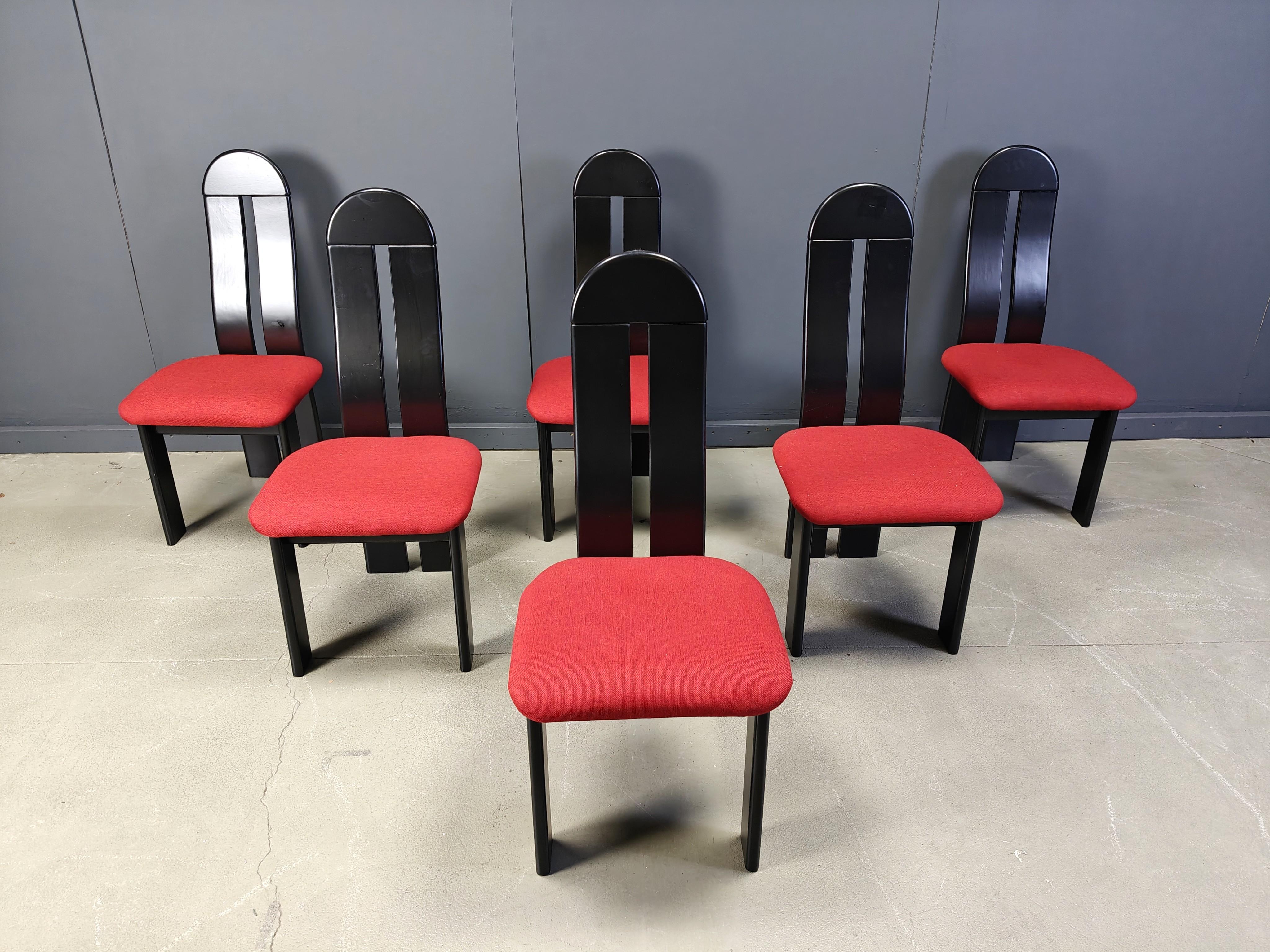 Post modern dining chairs, 1980s im Angebot 6