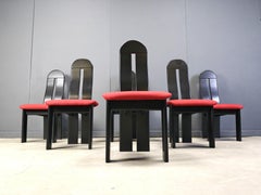 Post modern dining chairs, 1980s