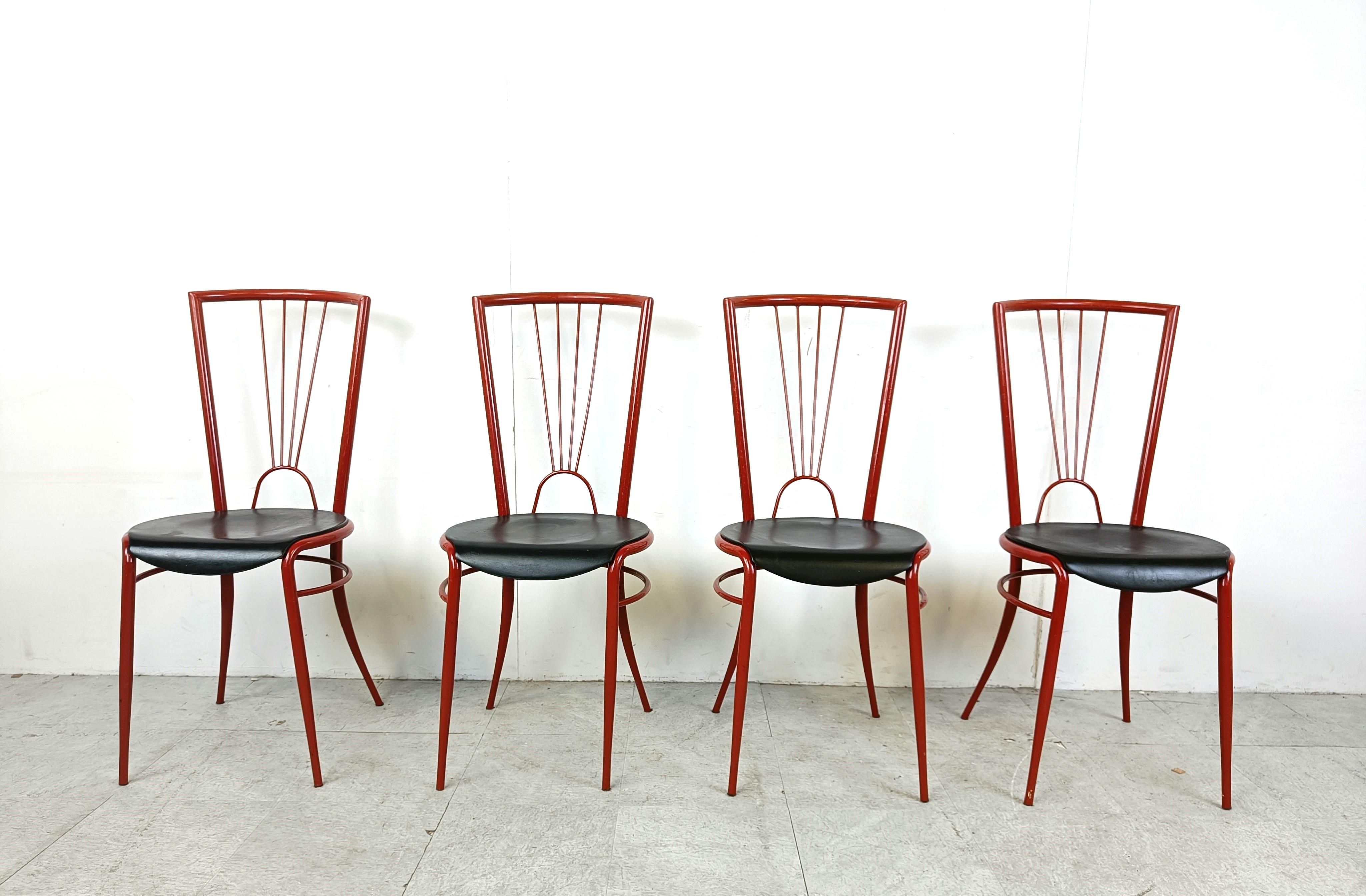 Post-Modern Post modern dining chairs, 1980s For Sale