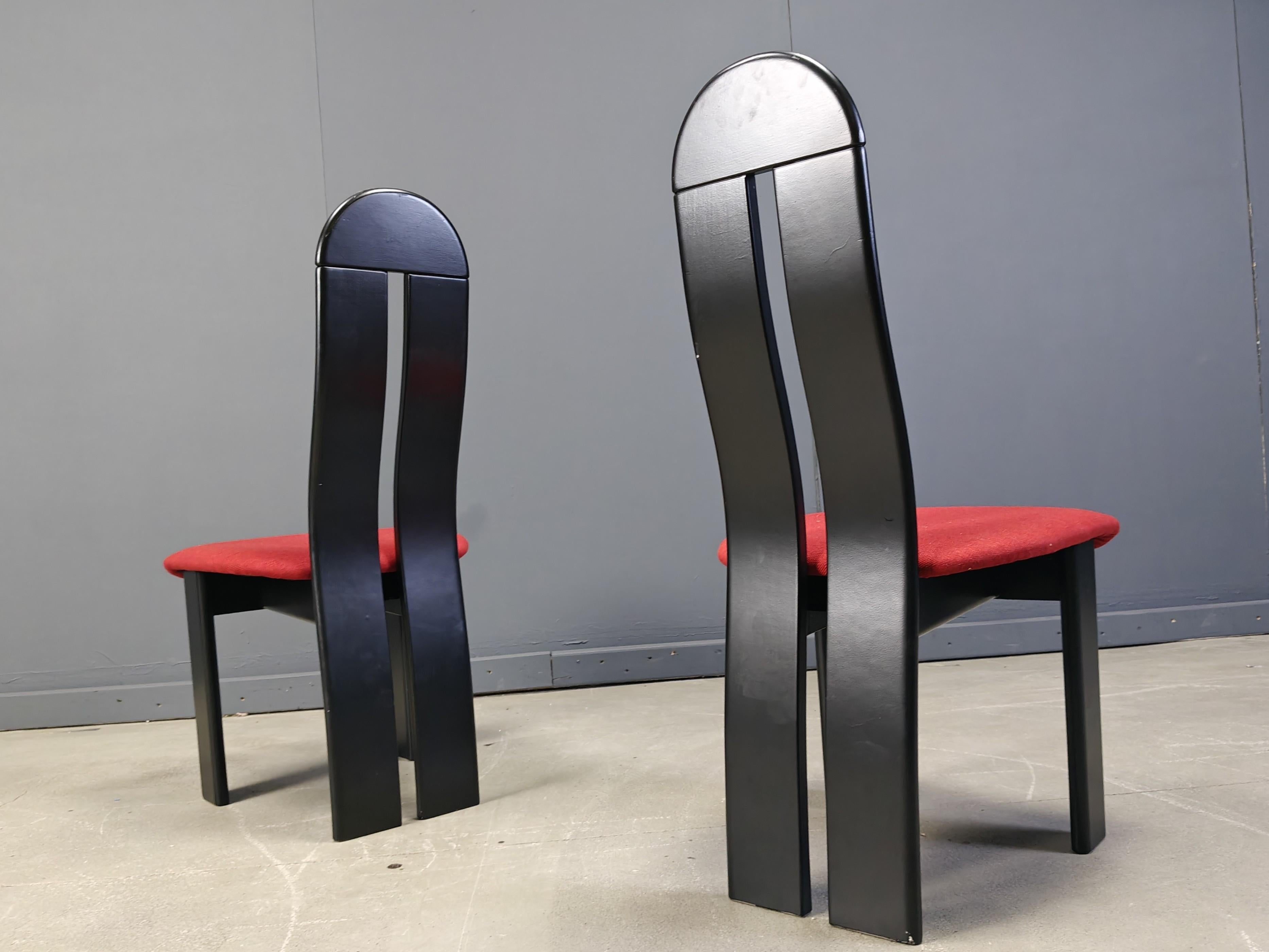 Post modern dining chairs, 1980s im Angebot 1