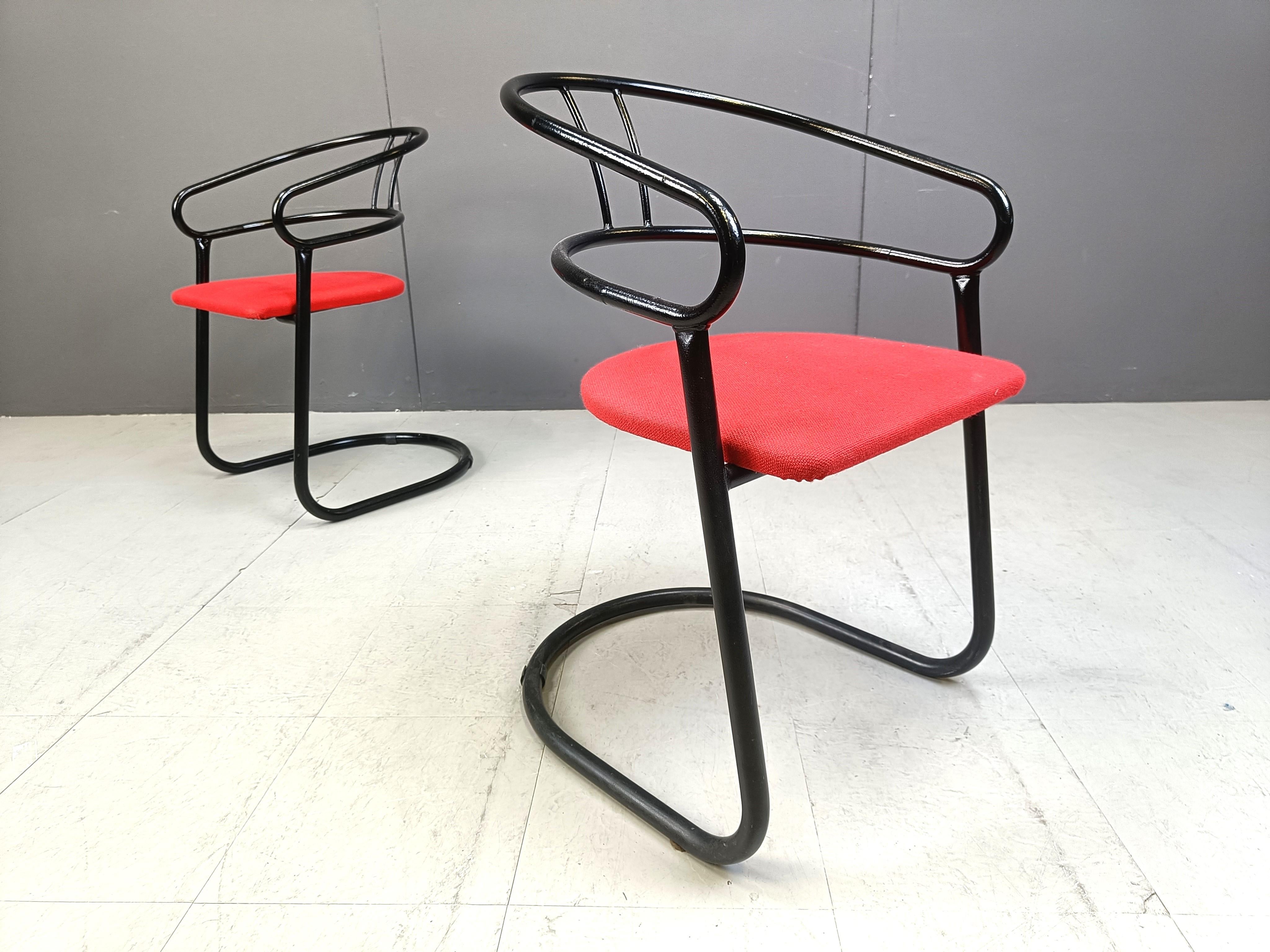 Post modern dining chairs, 1980s For Sale 2